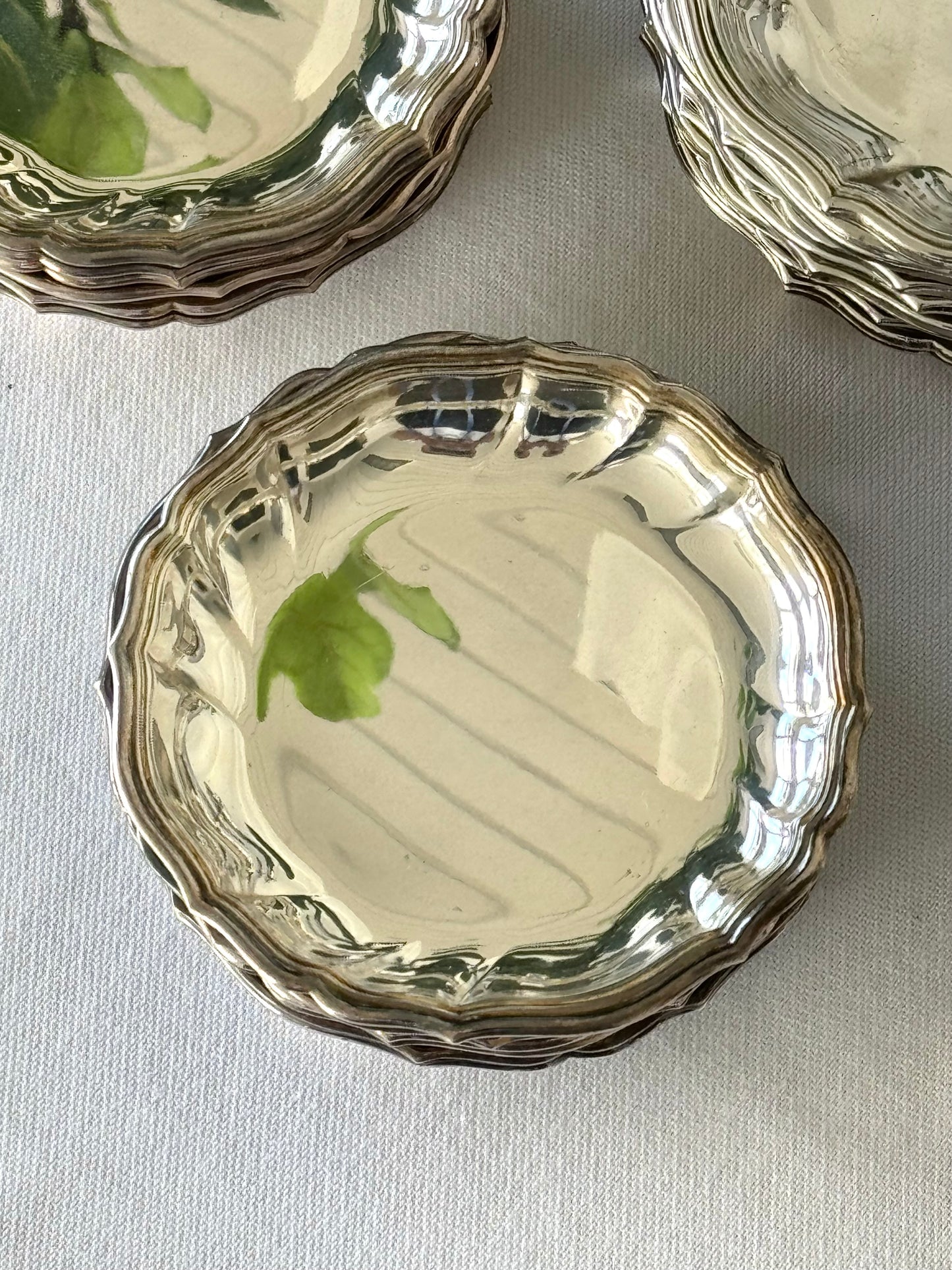 Silver plated dishes