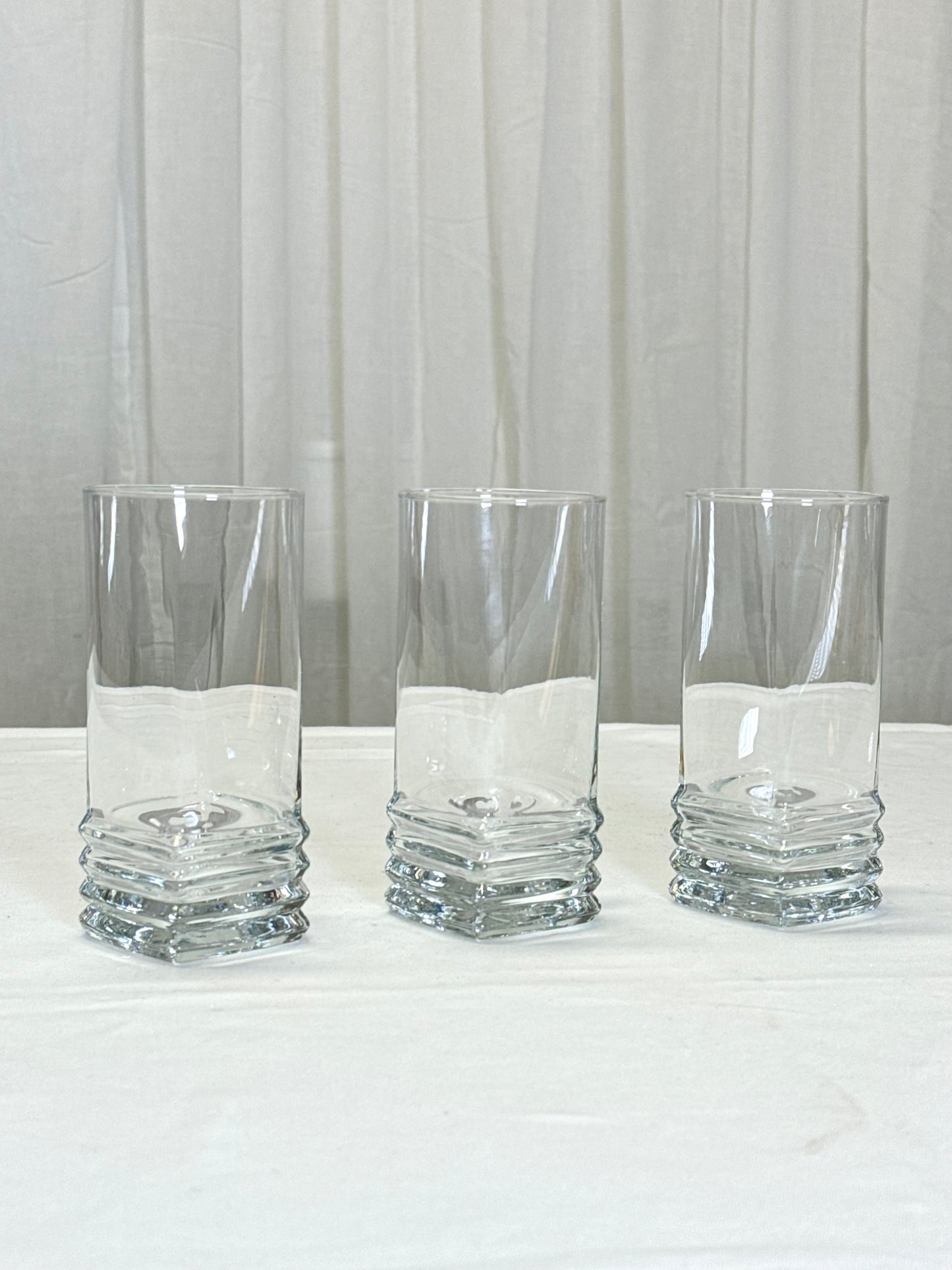 Detailed highball glasses