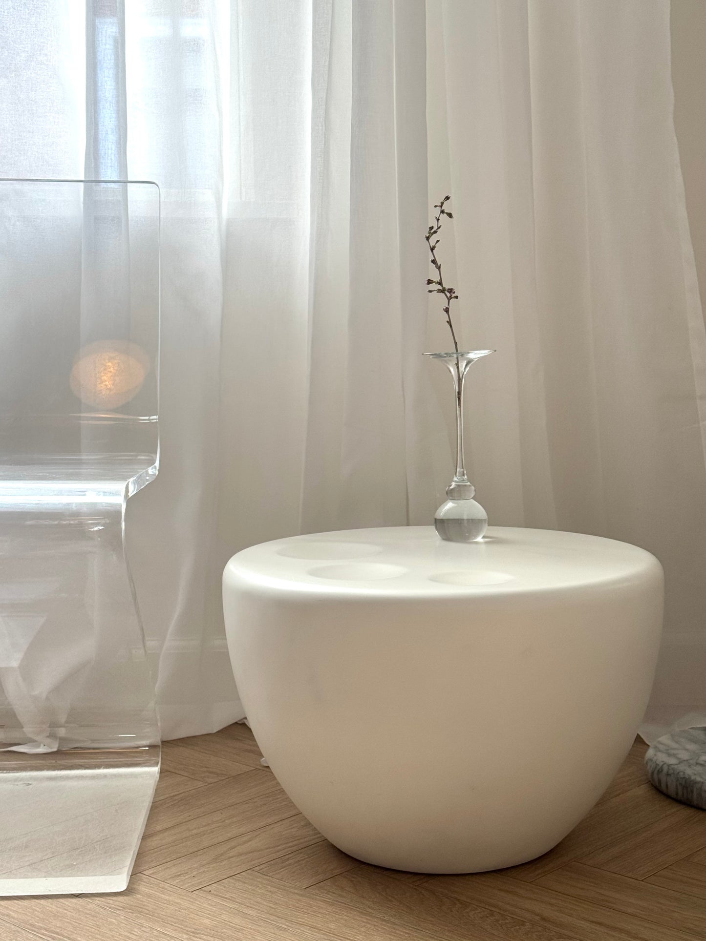 Space age side table