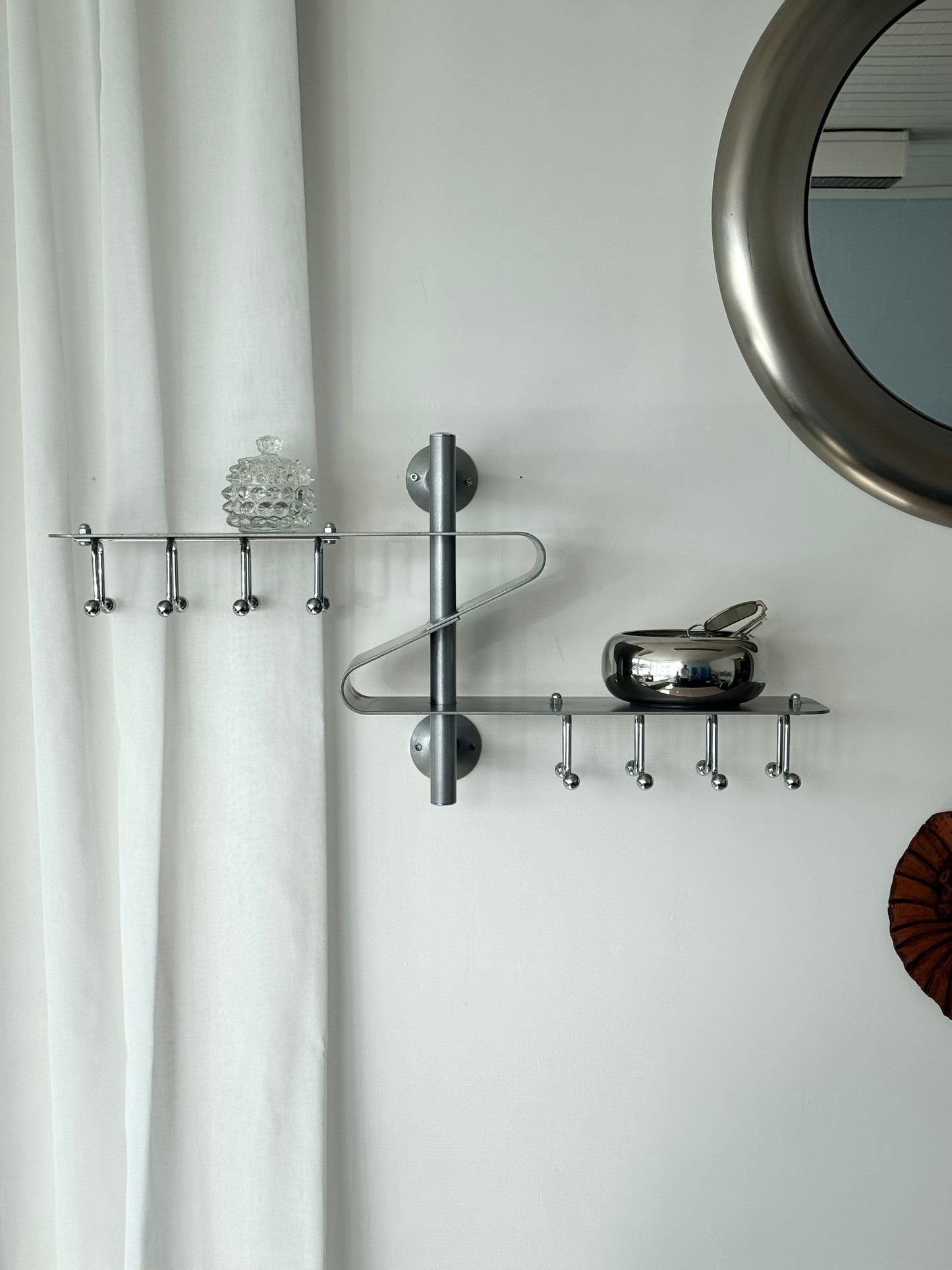 Chrome coat rack