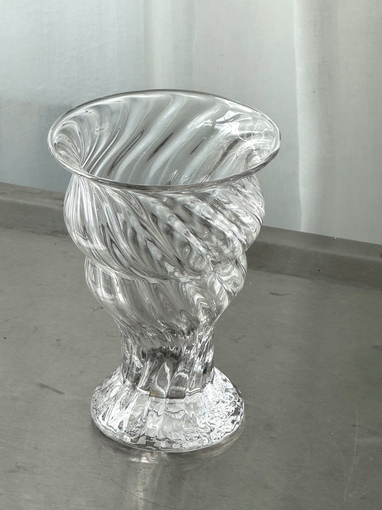 Handmade swirl vase