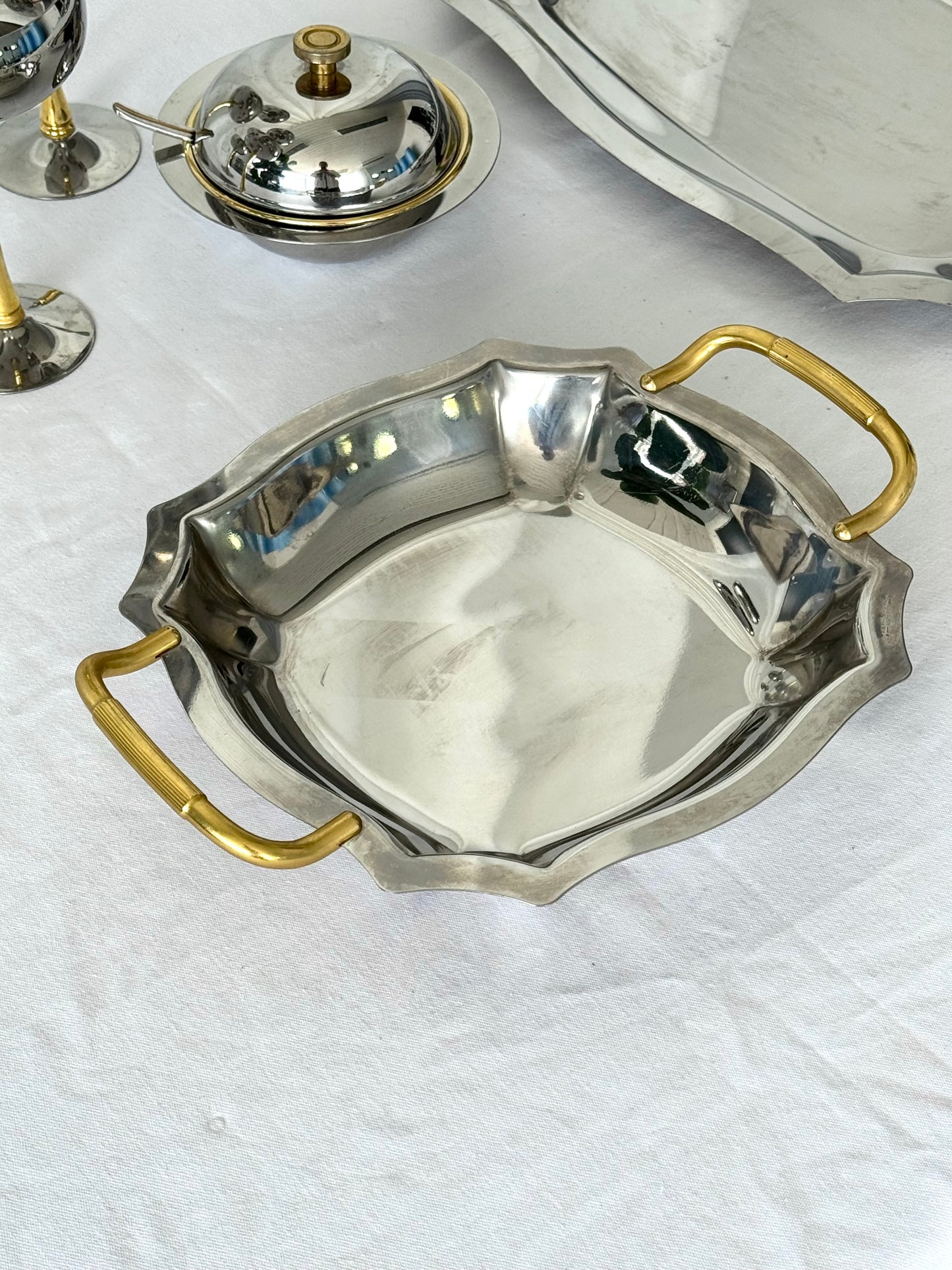 Brass detailed trays