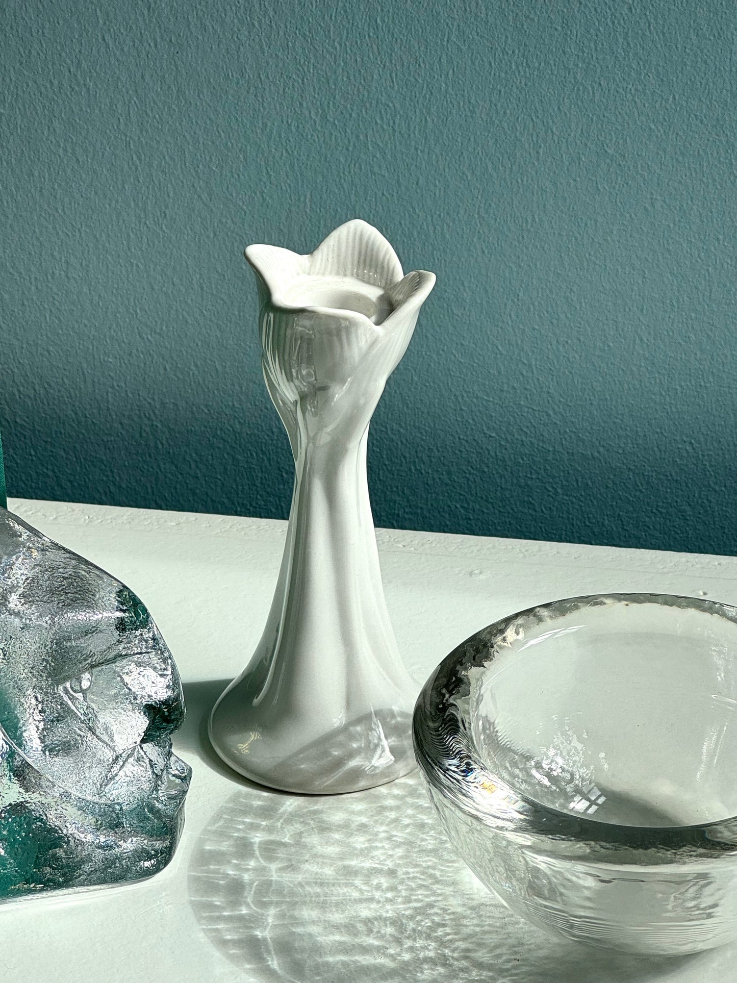 Heavy glass bowl