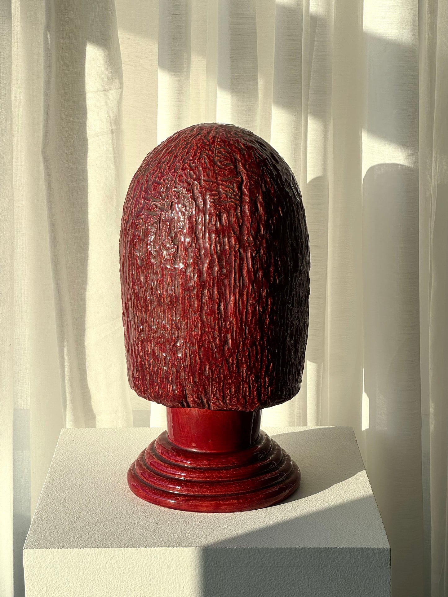 Handmade ceramic head