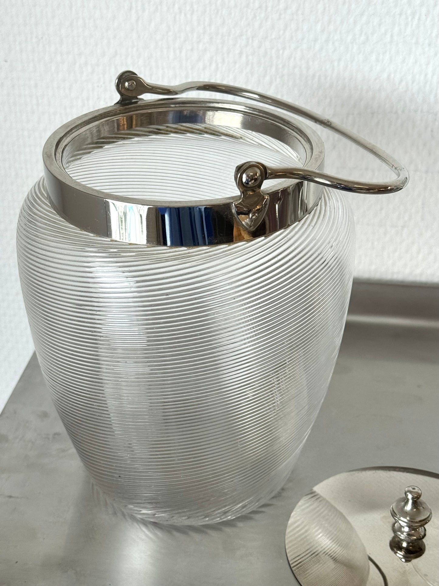Antique glass jar