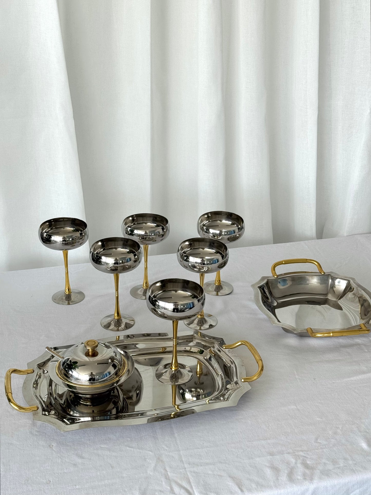Brass detailed trays