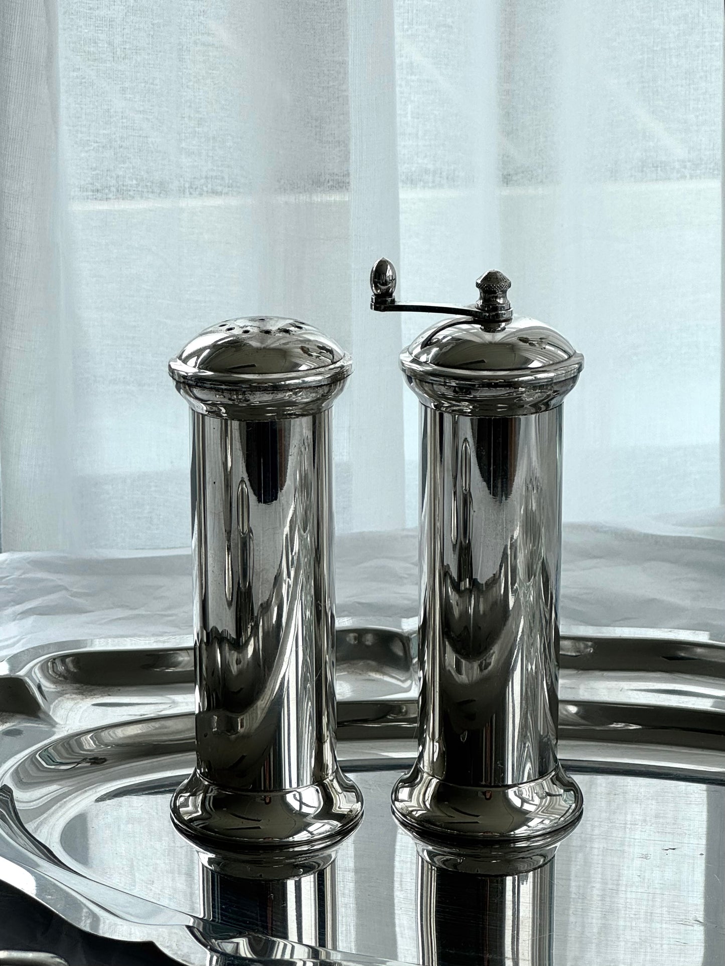 Silver plated salt & pepper
