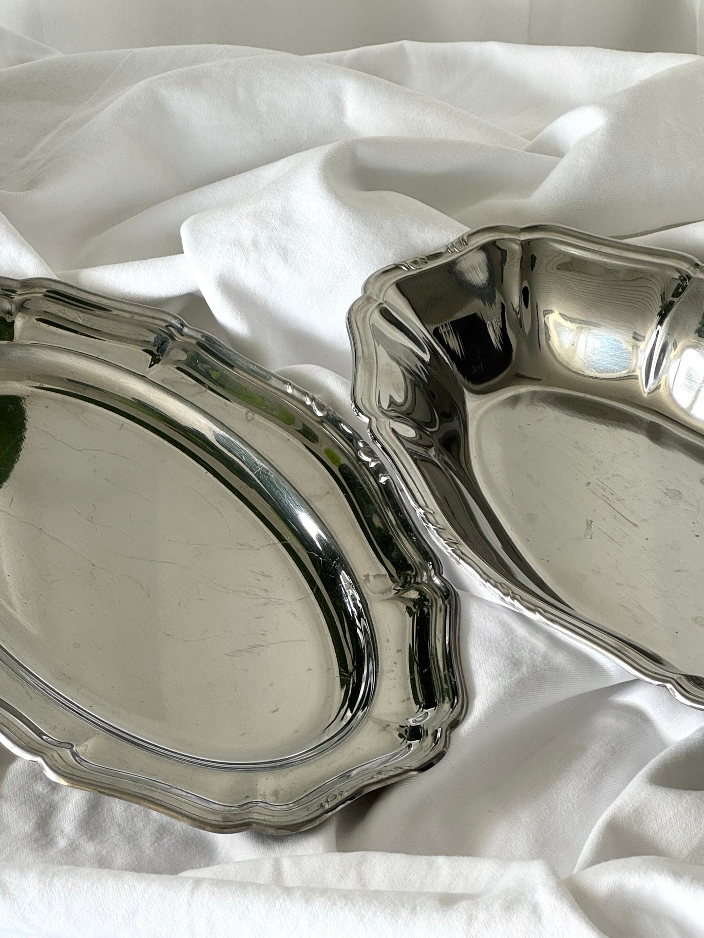 Vintage steel dishes