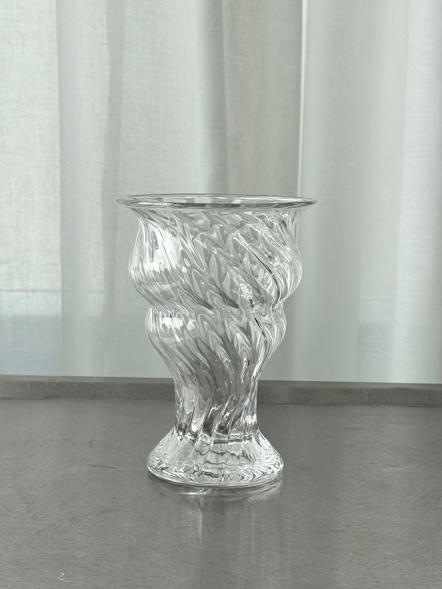 Handmade swirl vase