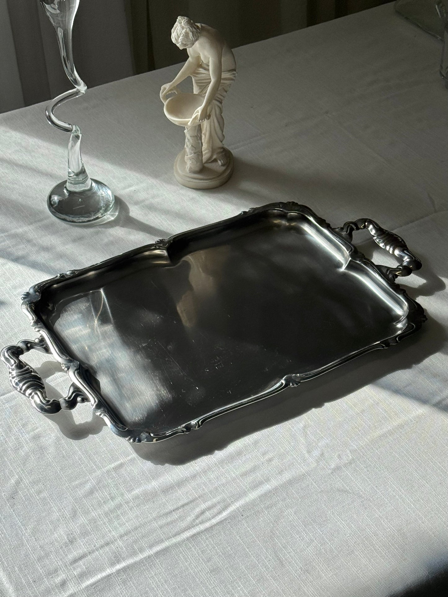 Vintage steel tray