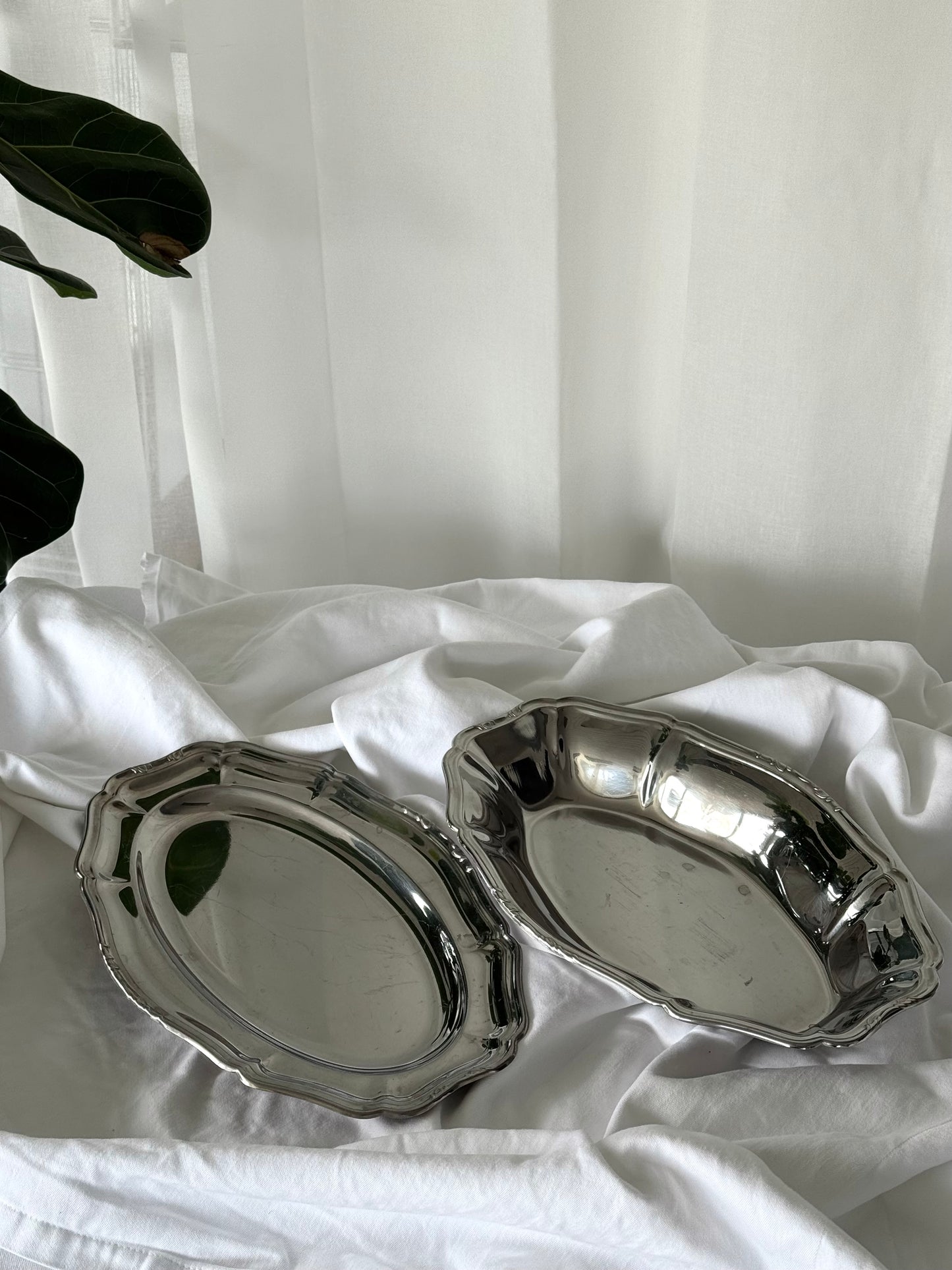Vintage steel dishes