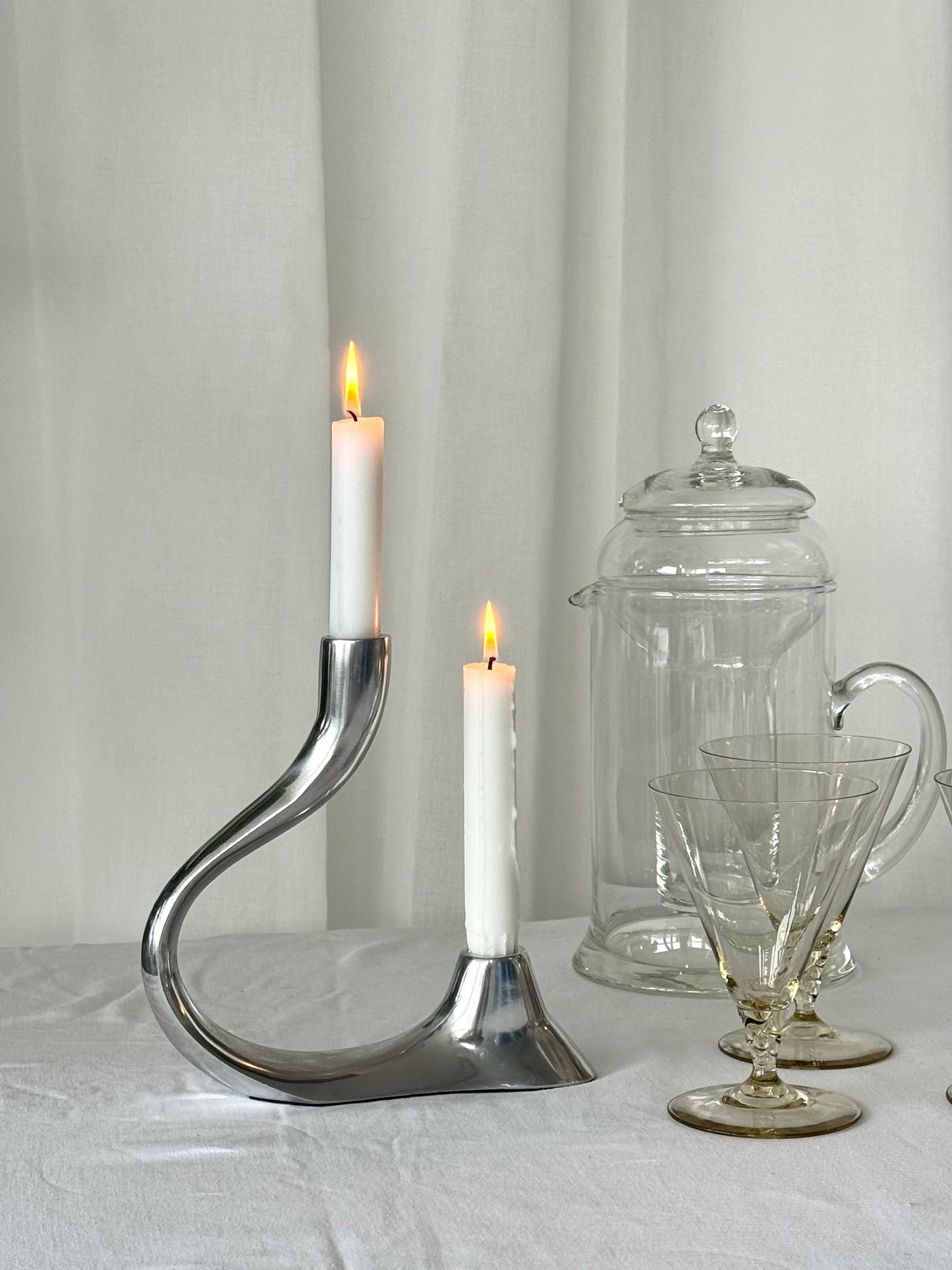 Aluminium candleholder
