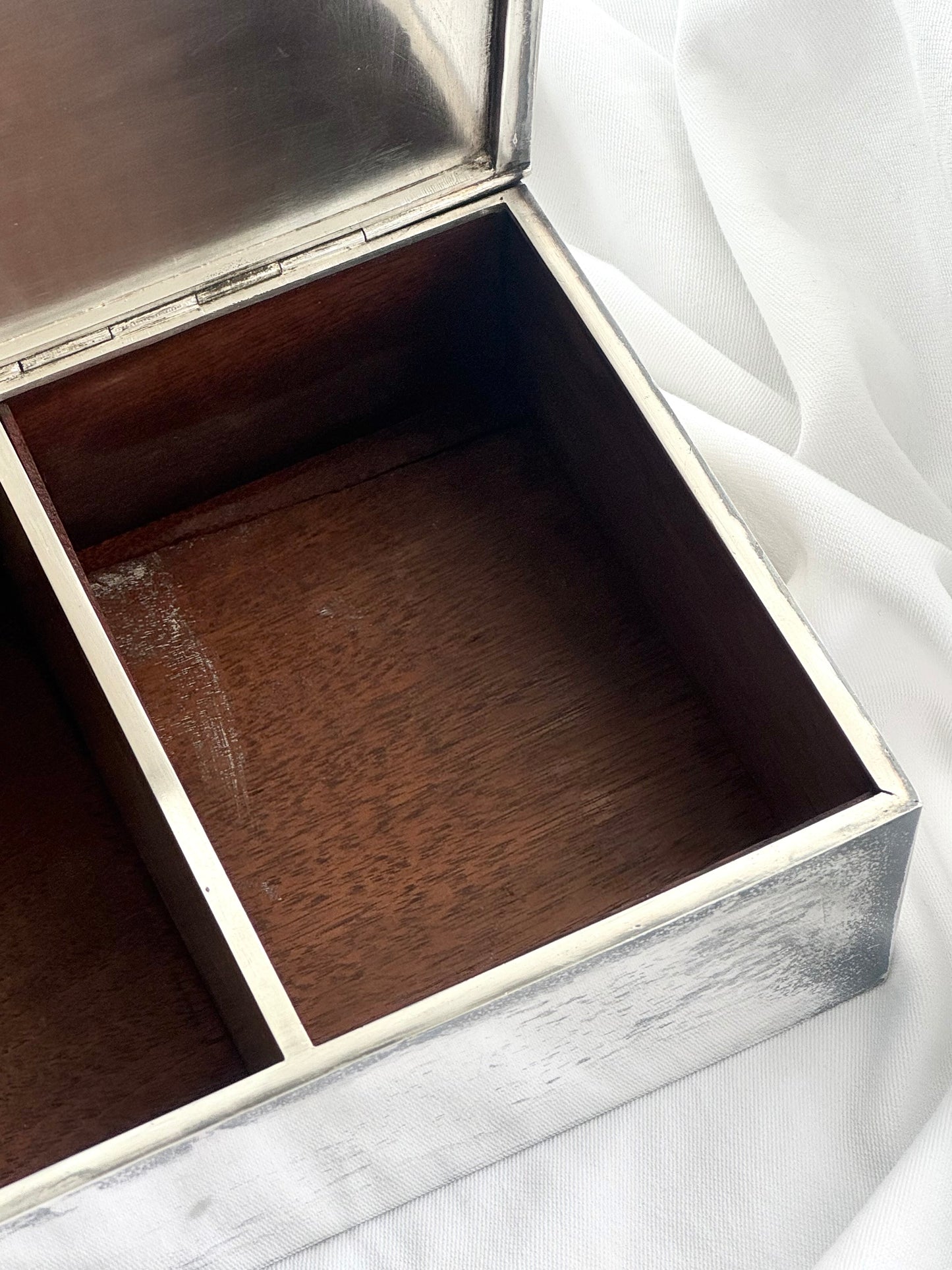 Silver plated jewelry box