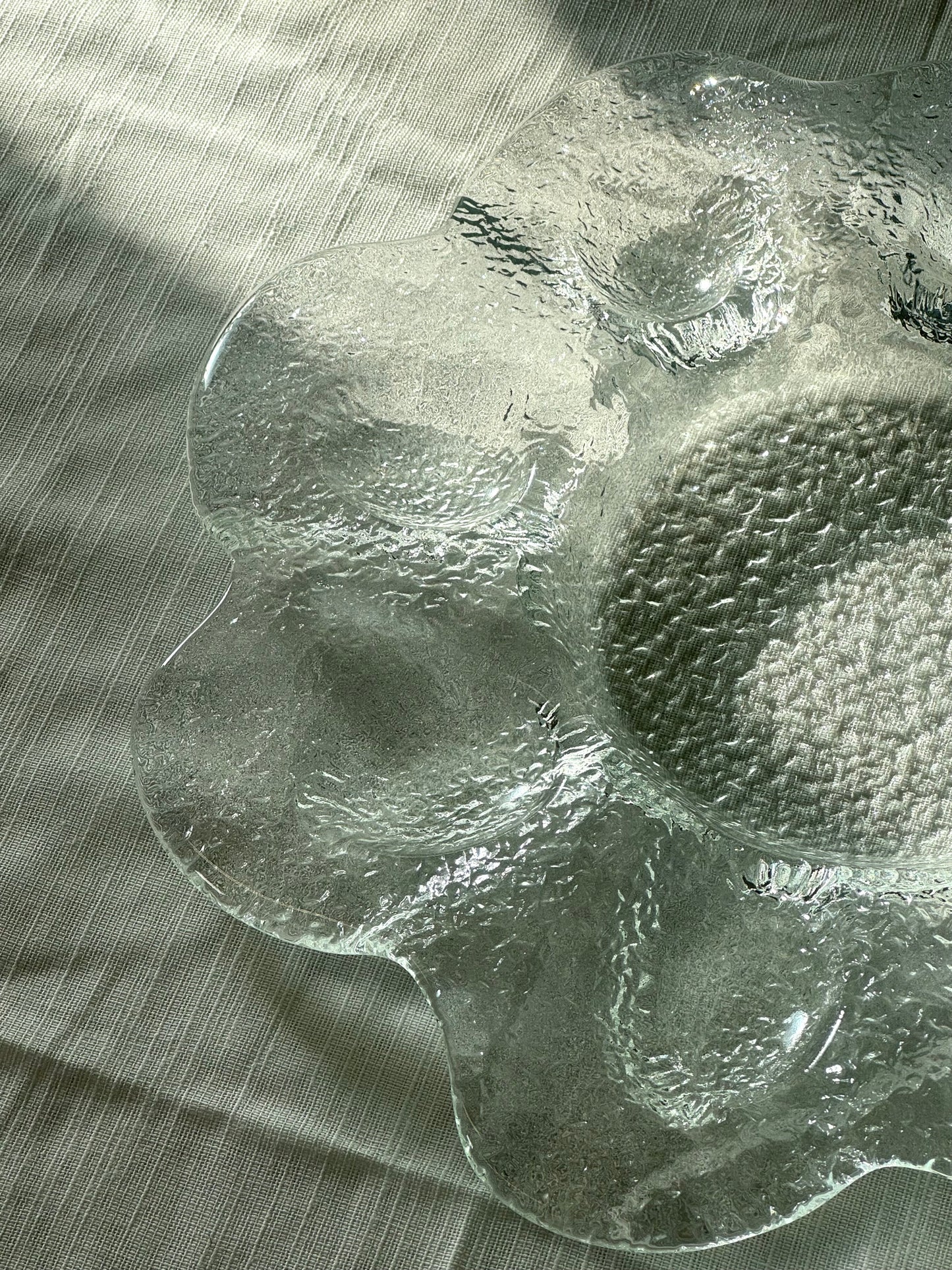 Glass egg dish