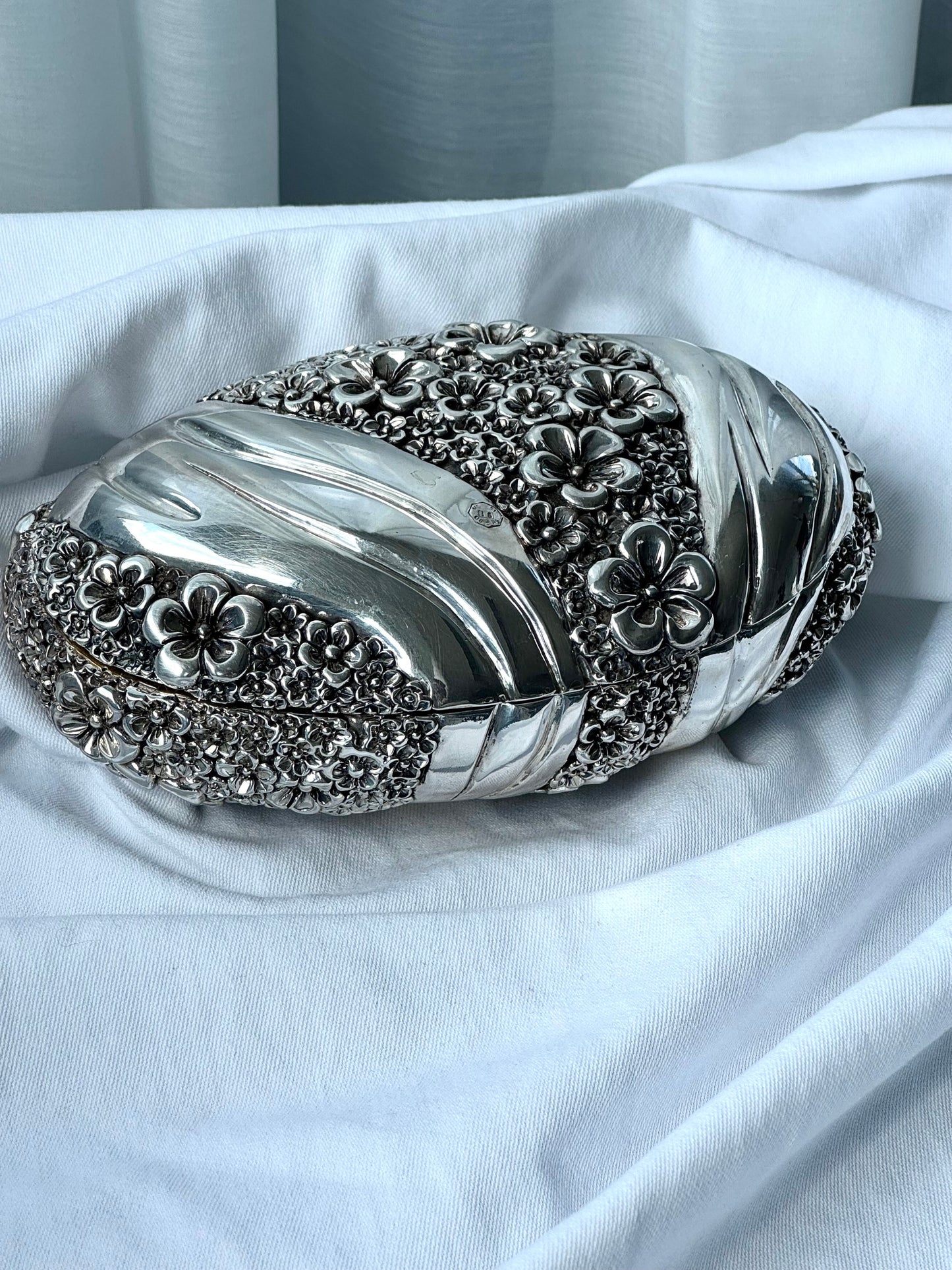 Silver plate jewelry box