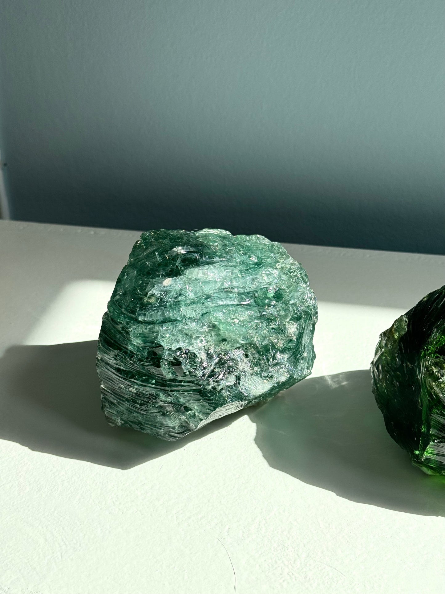 Raw glass decor