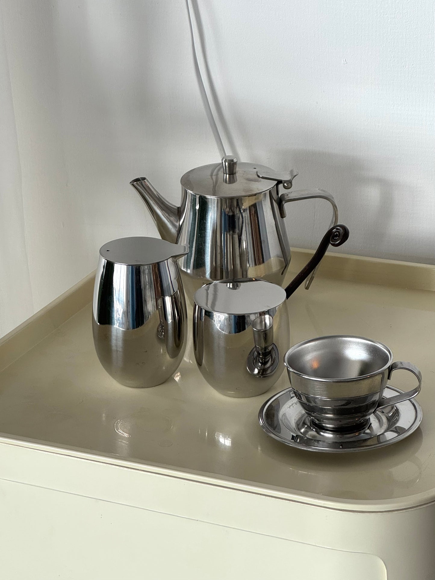 Bodum milk and sugar bowl.