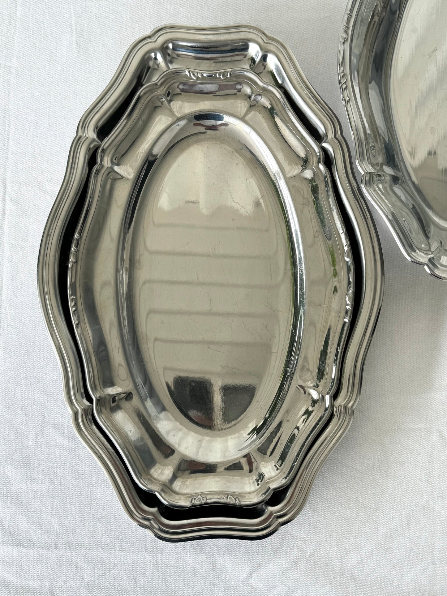 Vintage steel dishes