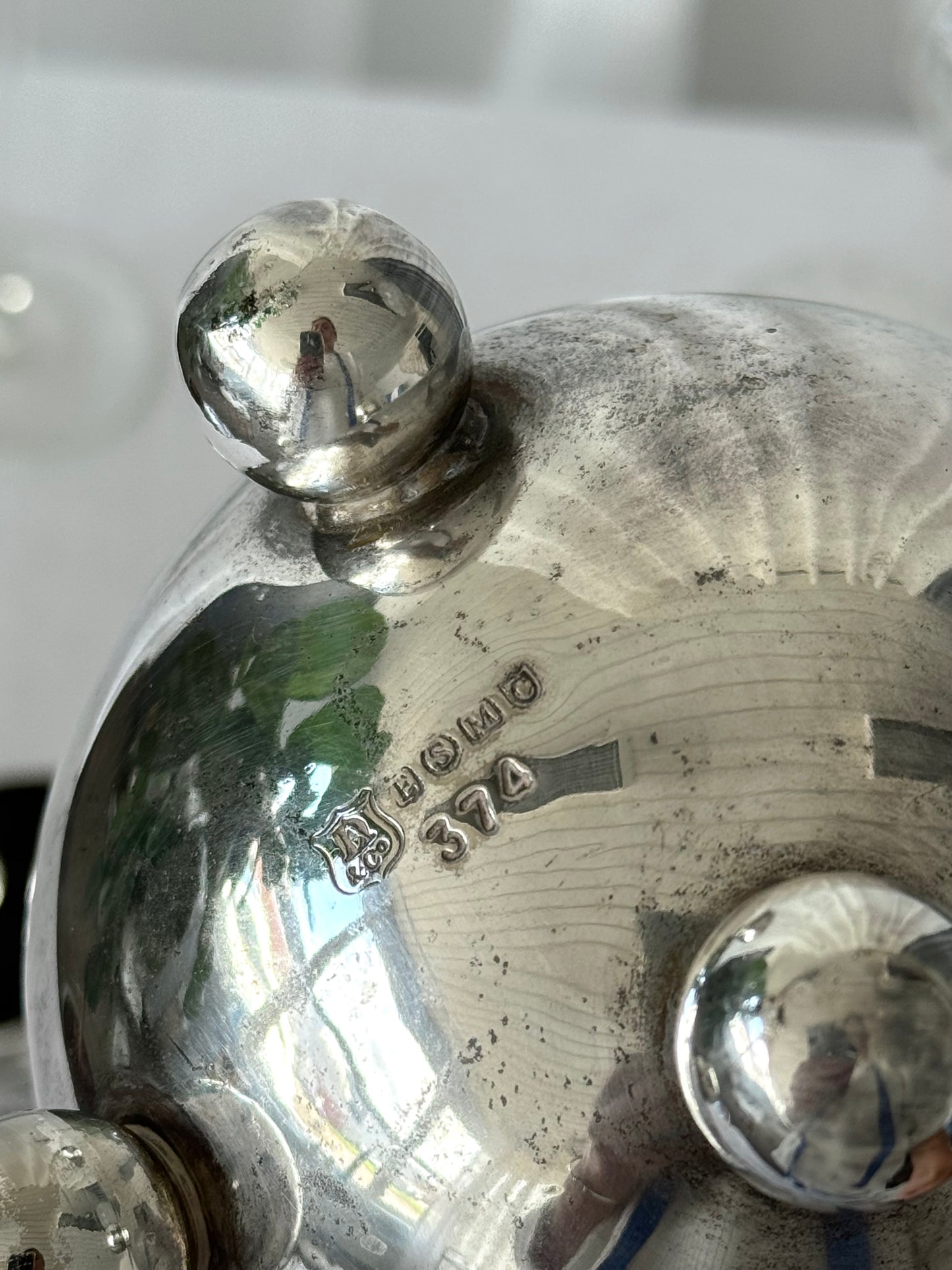 Silver plated tea jug