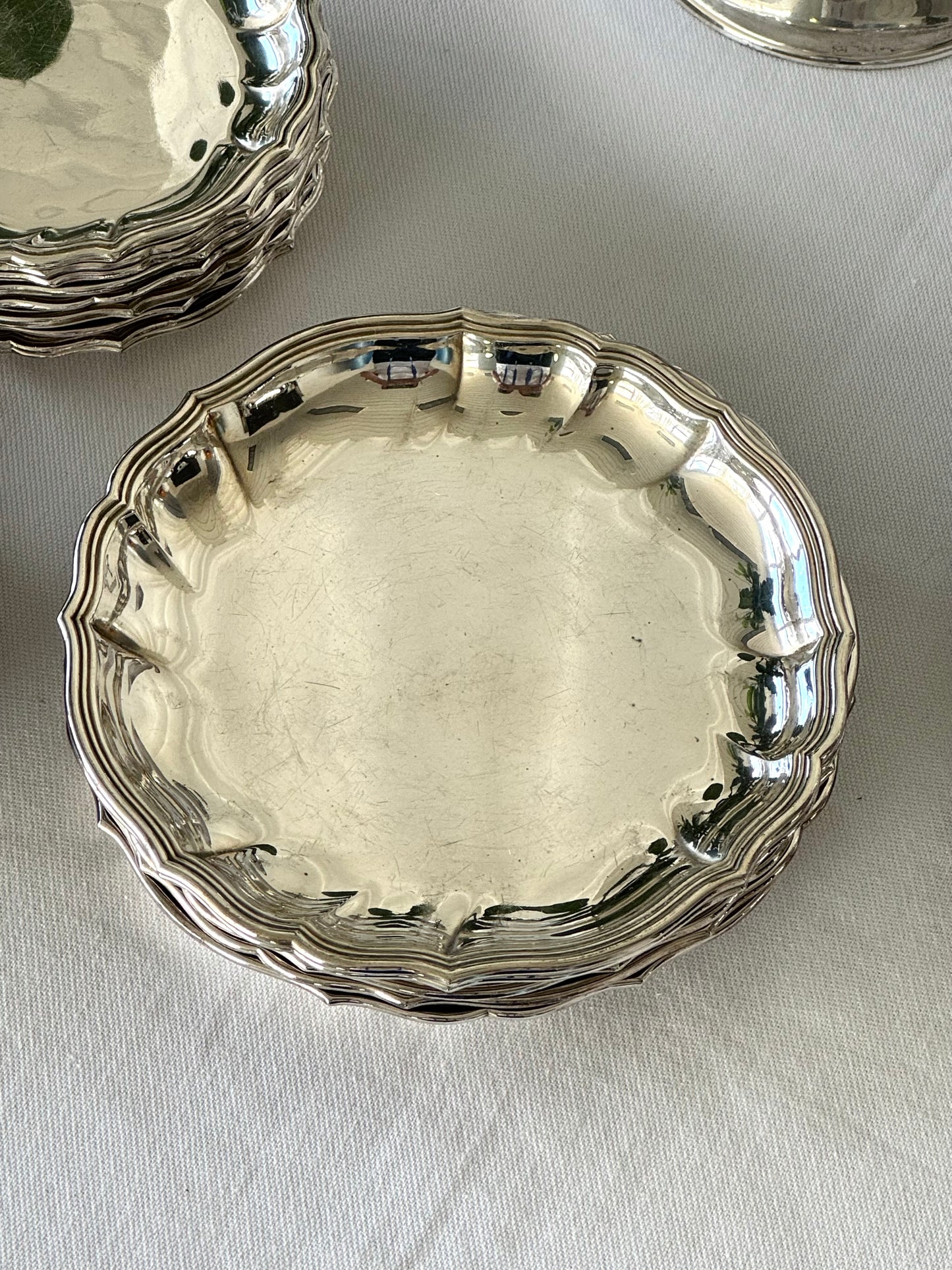 Silver plated dishes