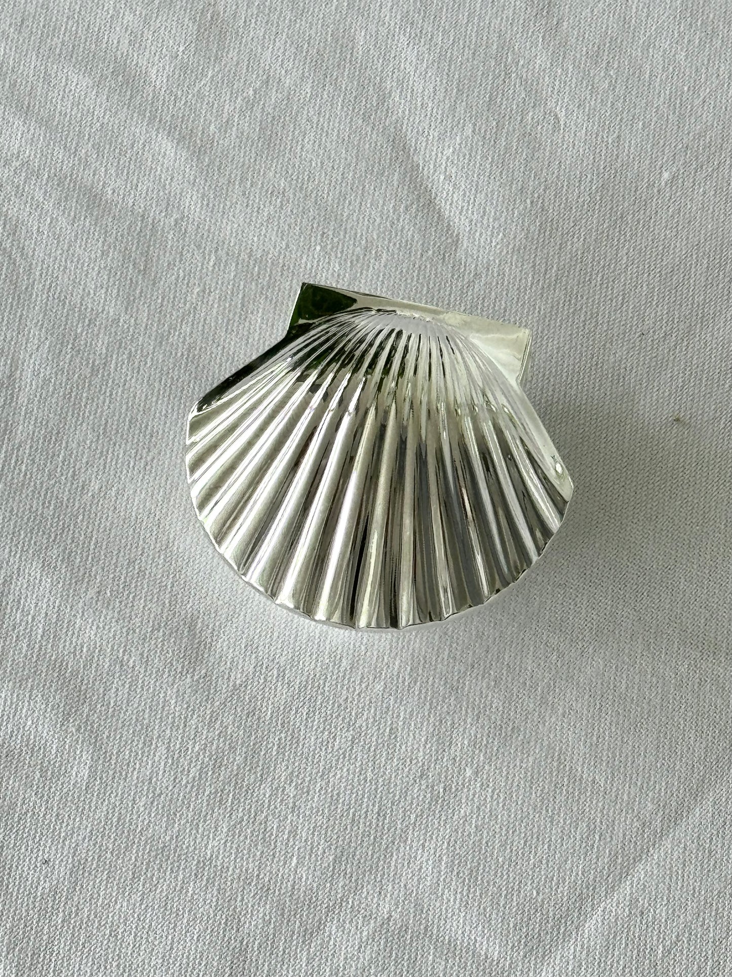 Silver plated clam