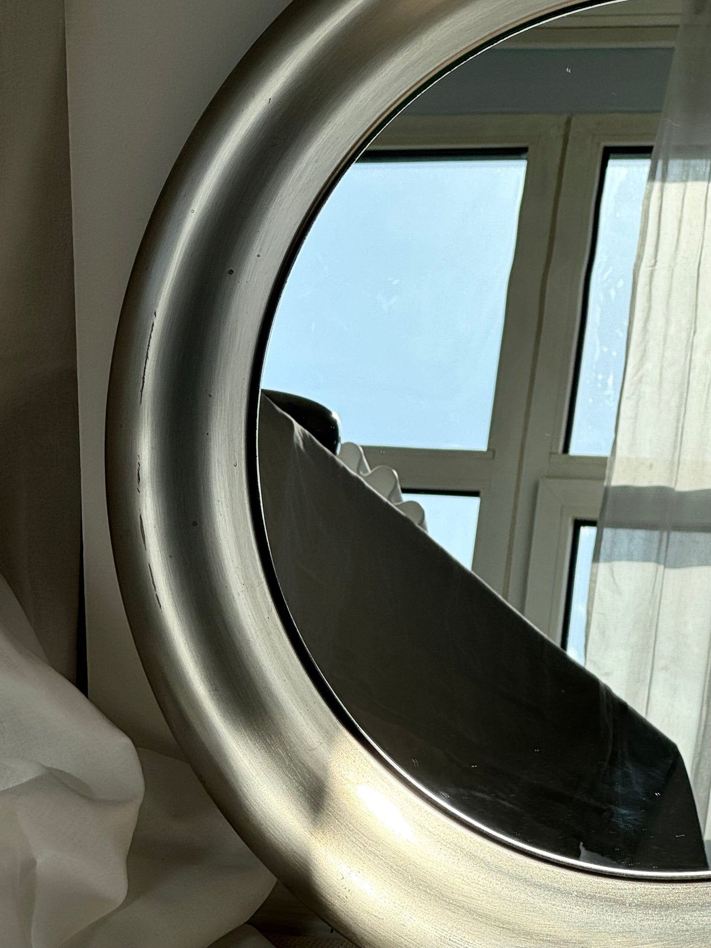 Steel mirror