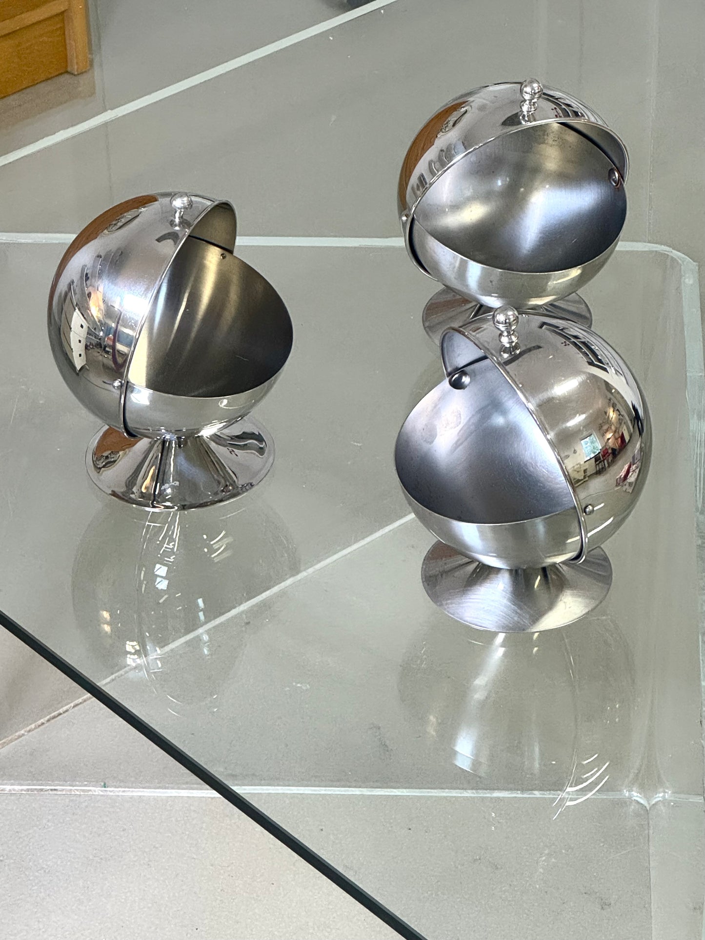 Inox snack/sugar bowl