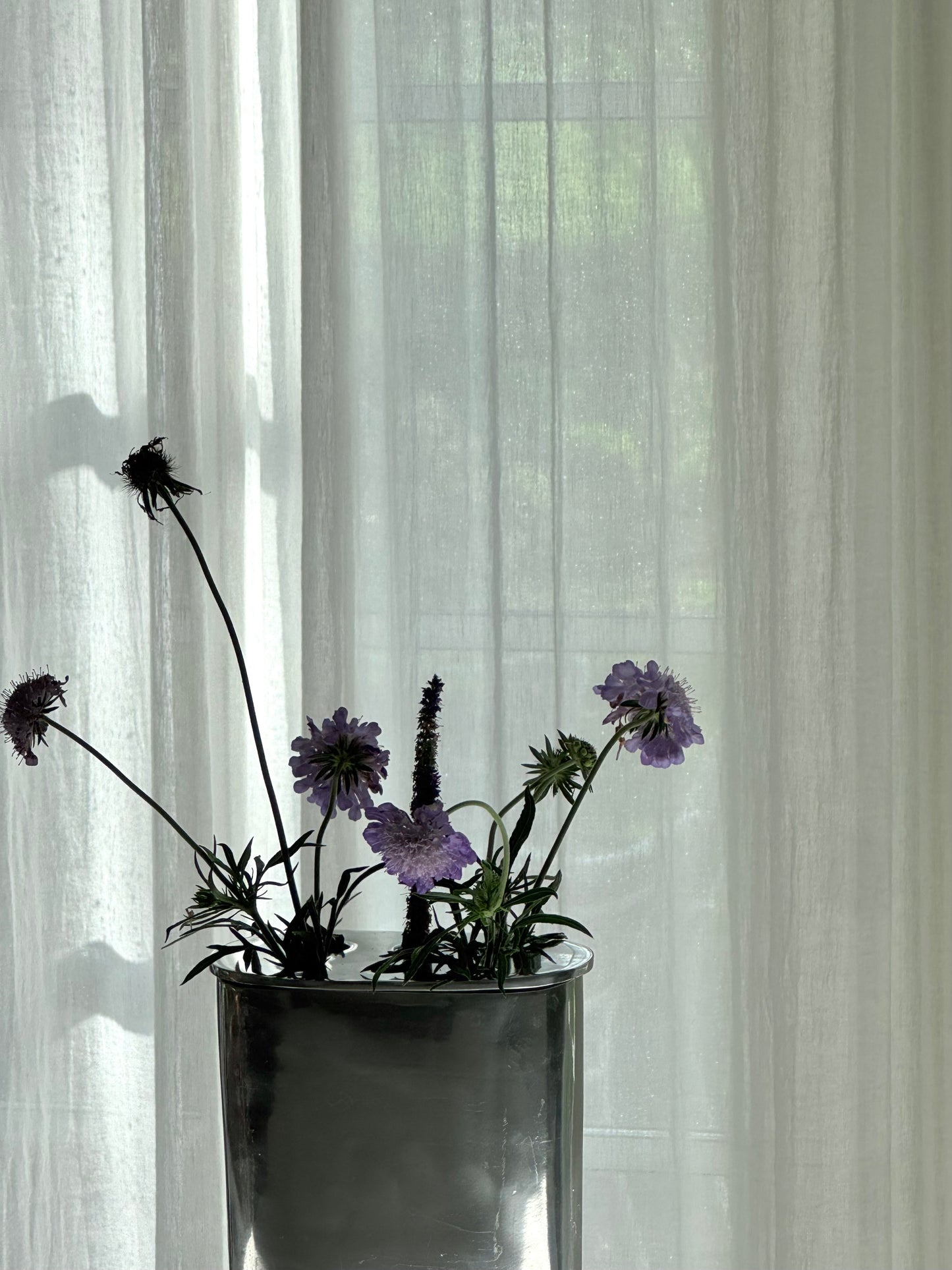 Vintage aluminium vase