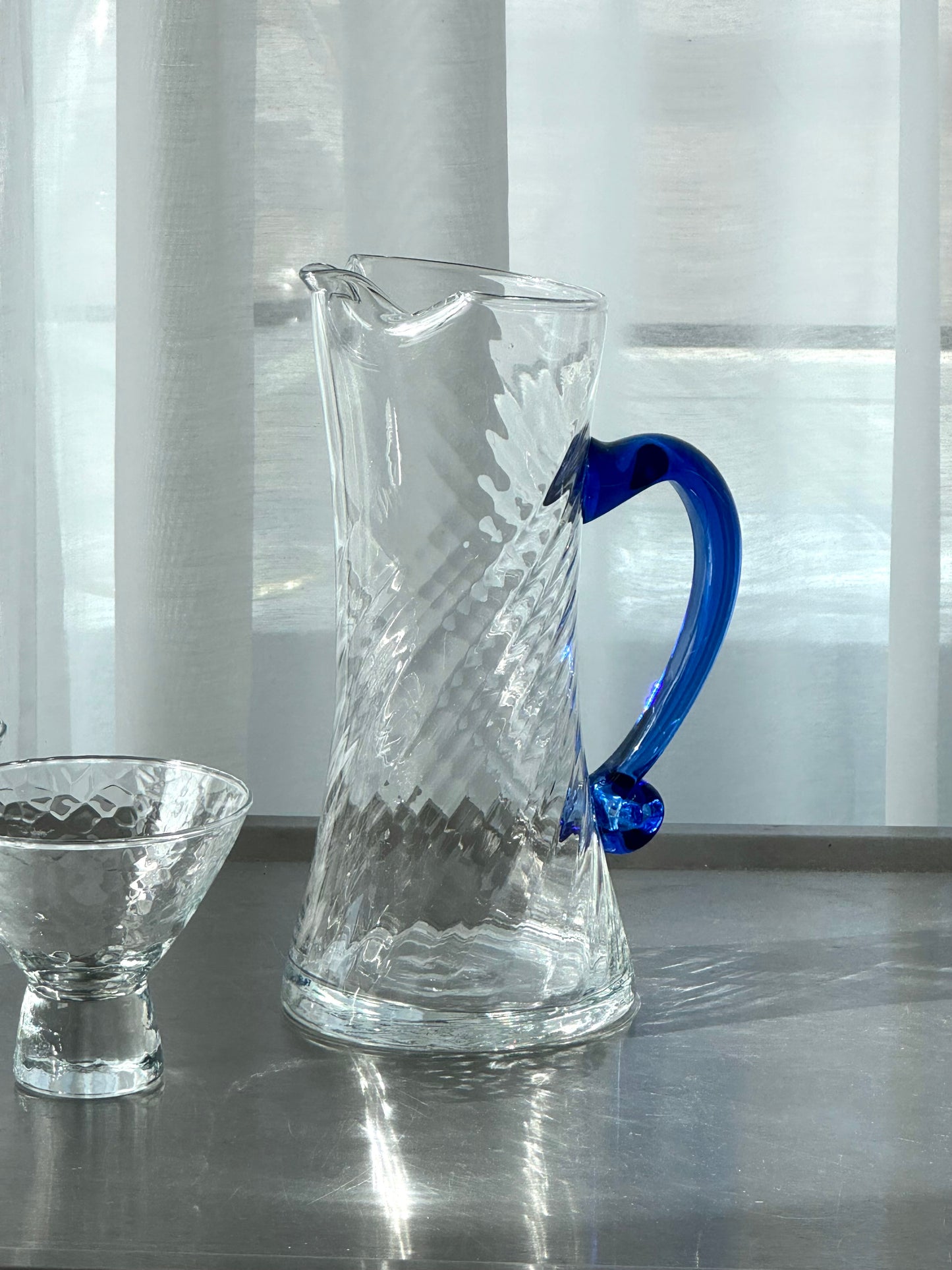 Handmade glass jug