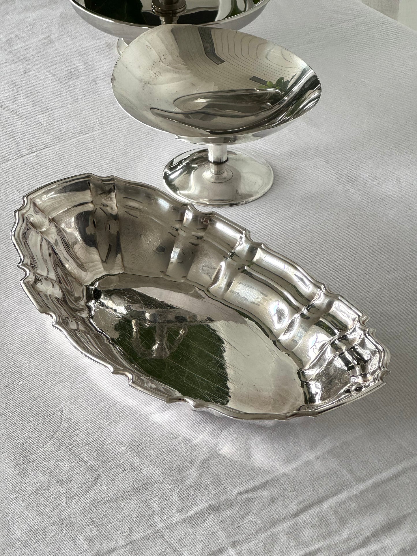 English Silver plate bowl