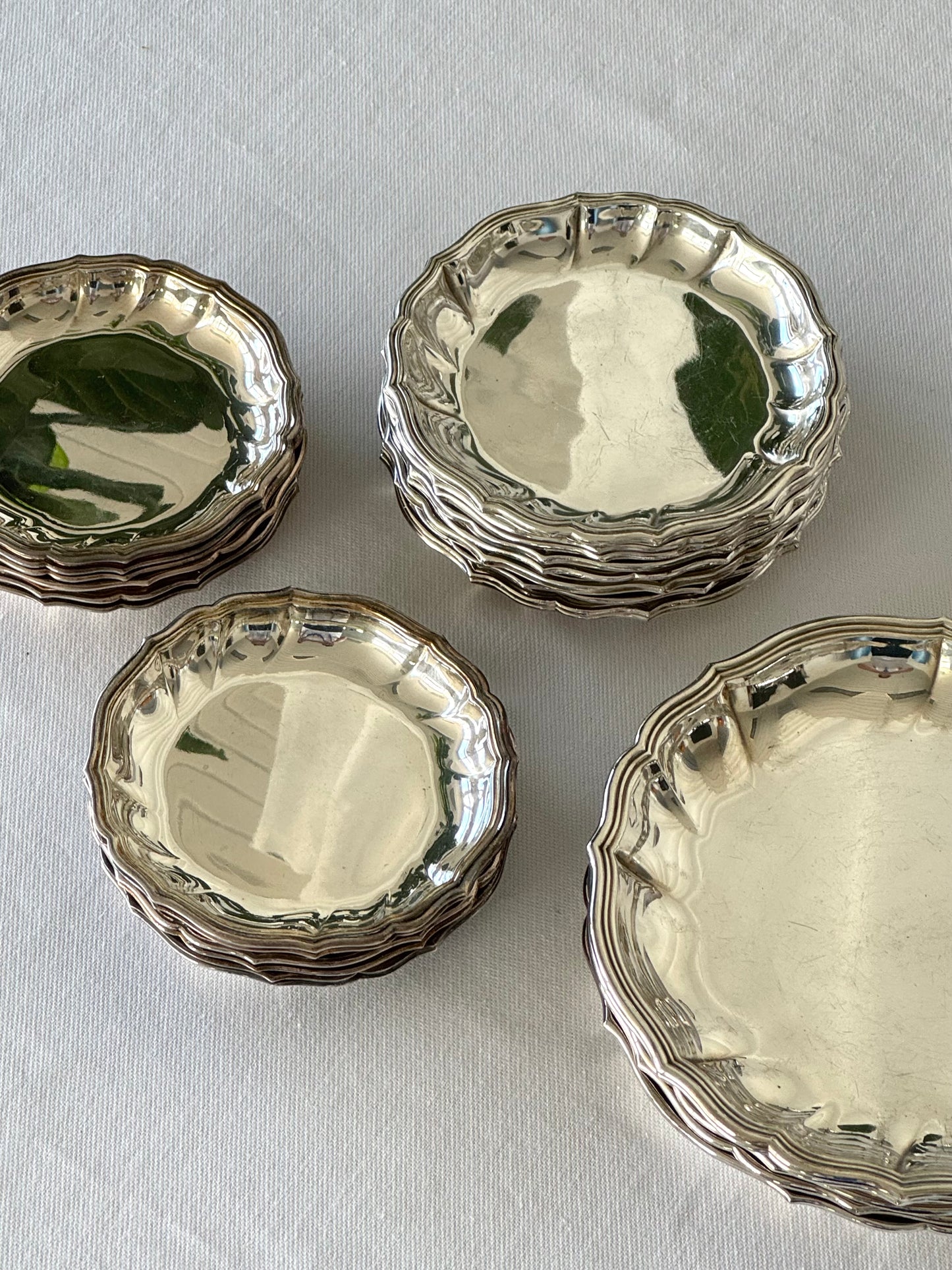 Silver plated dishes