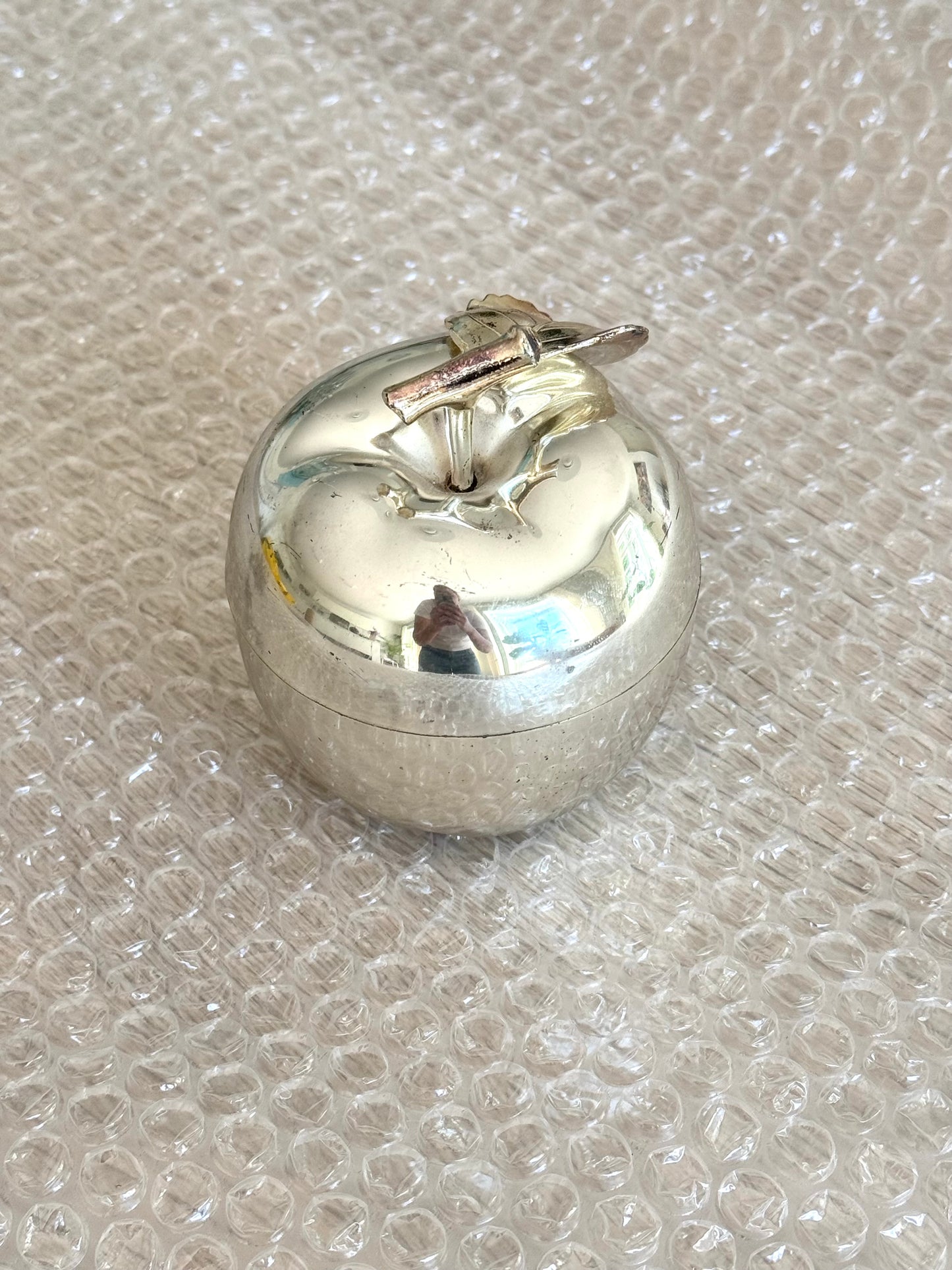 Silver plated apple