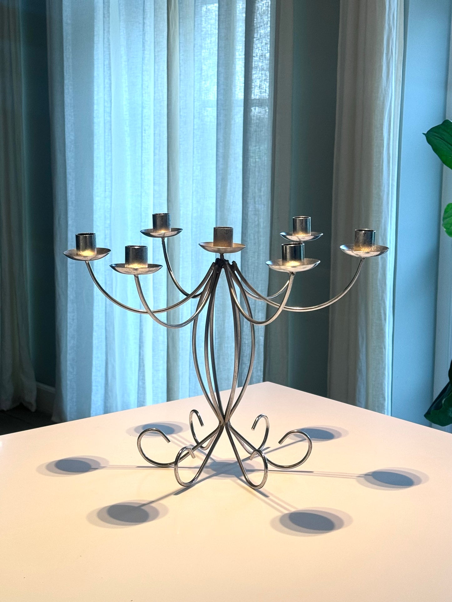 Chrome candelabra