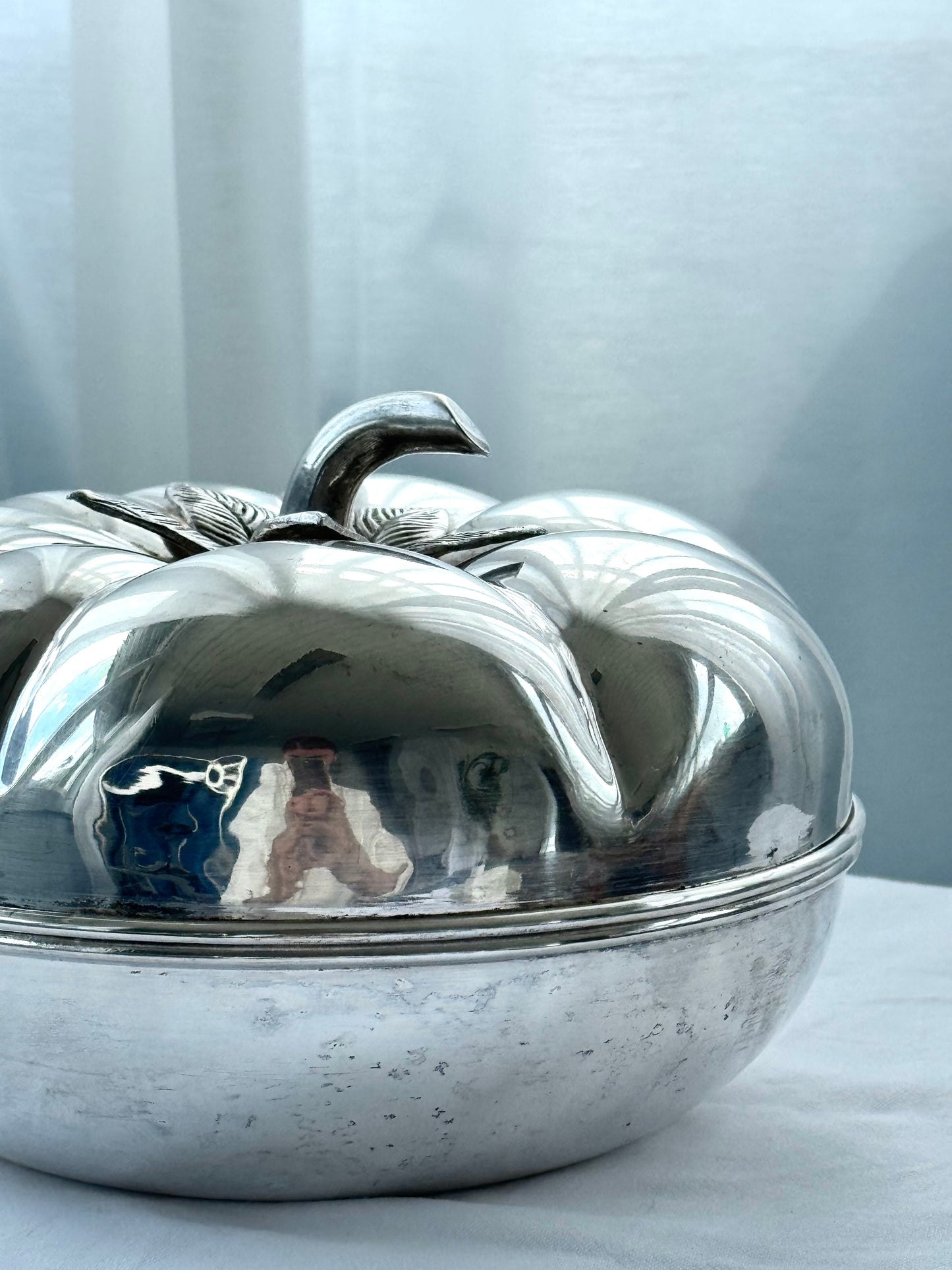 Silver plated tomato bowl