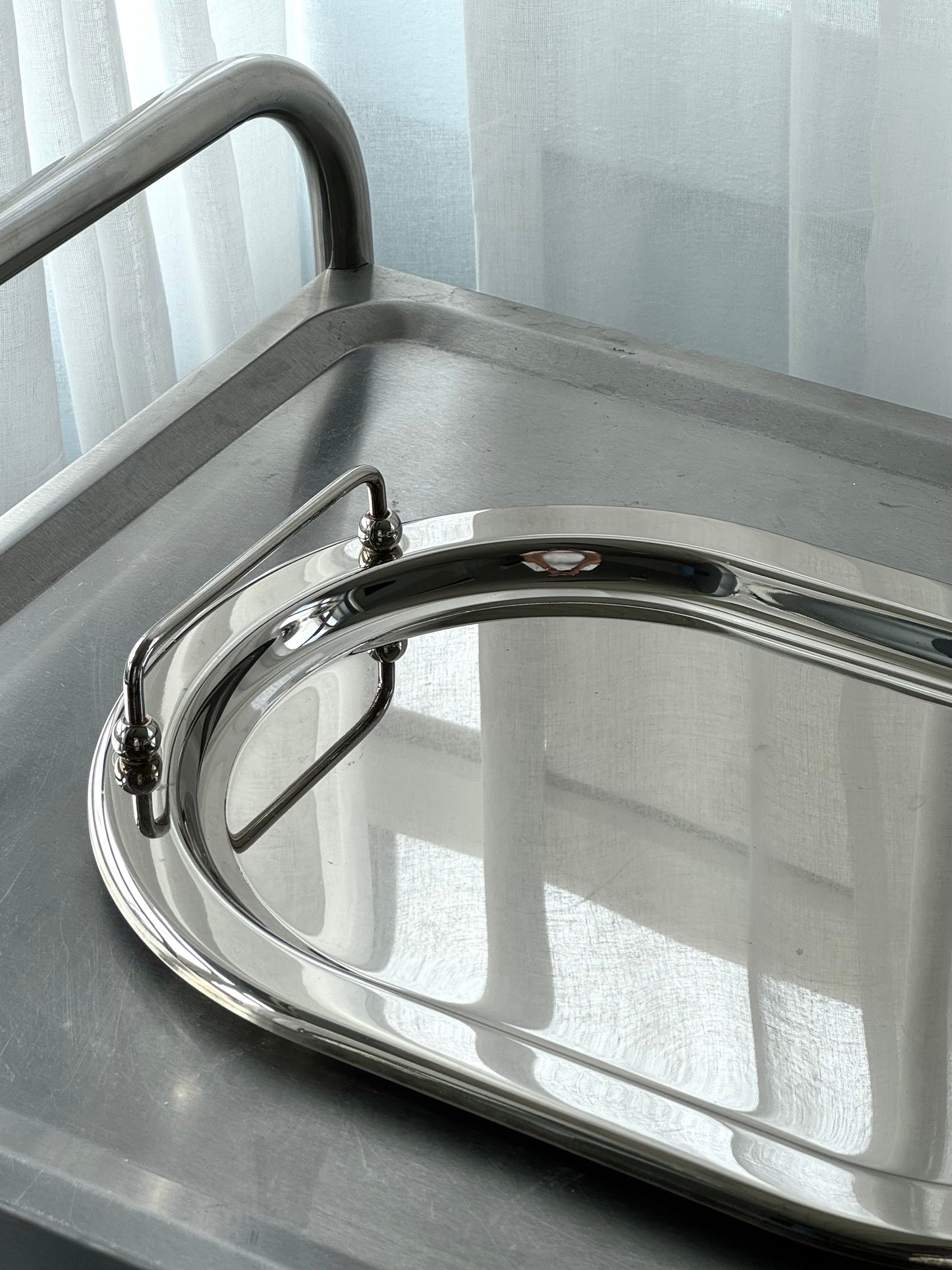 Chrome tray