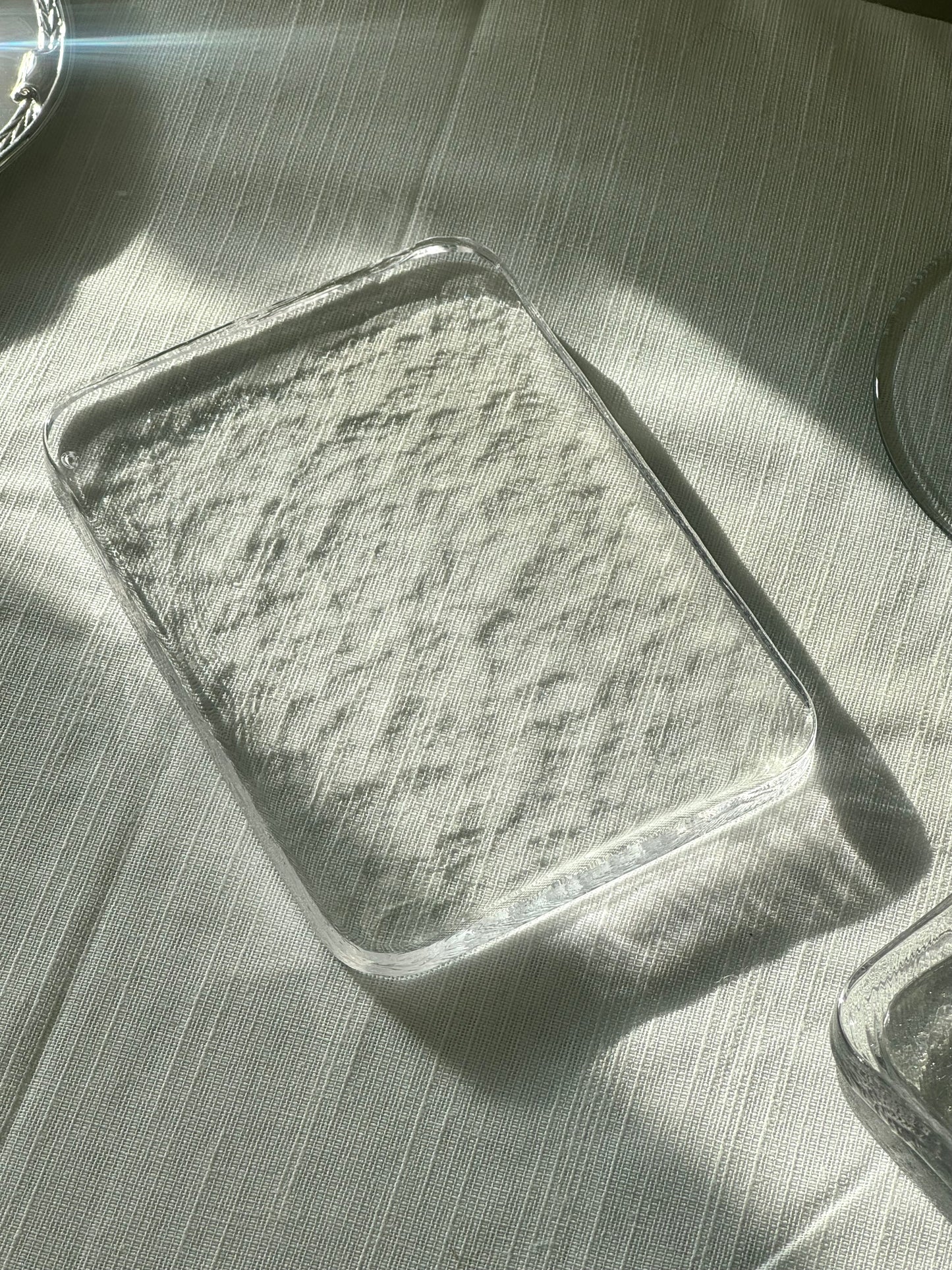 Glass cheese board