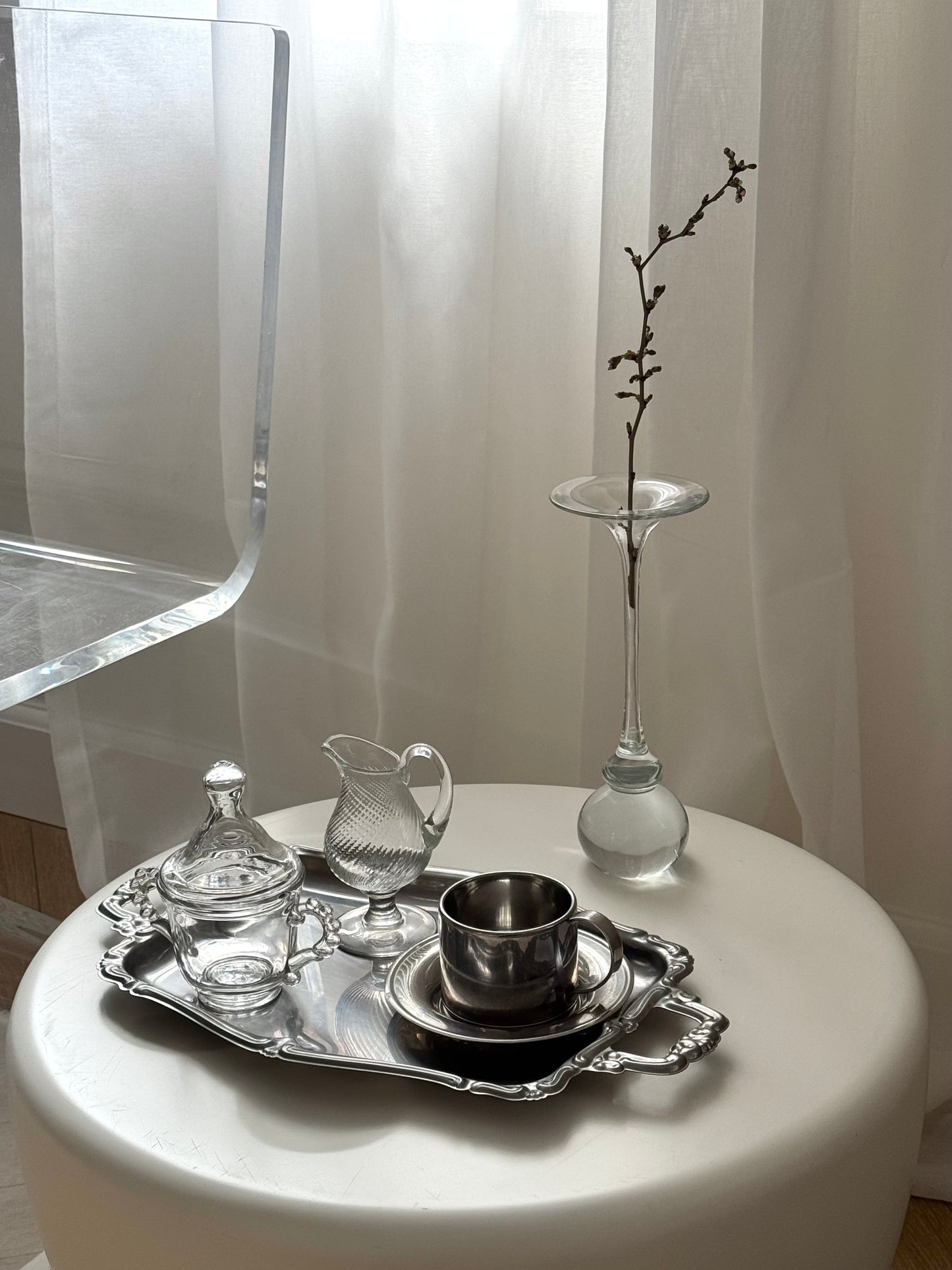 Space age side table