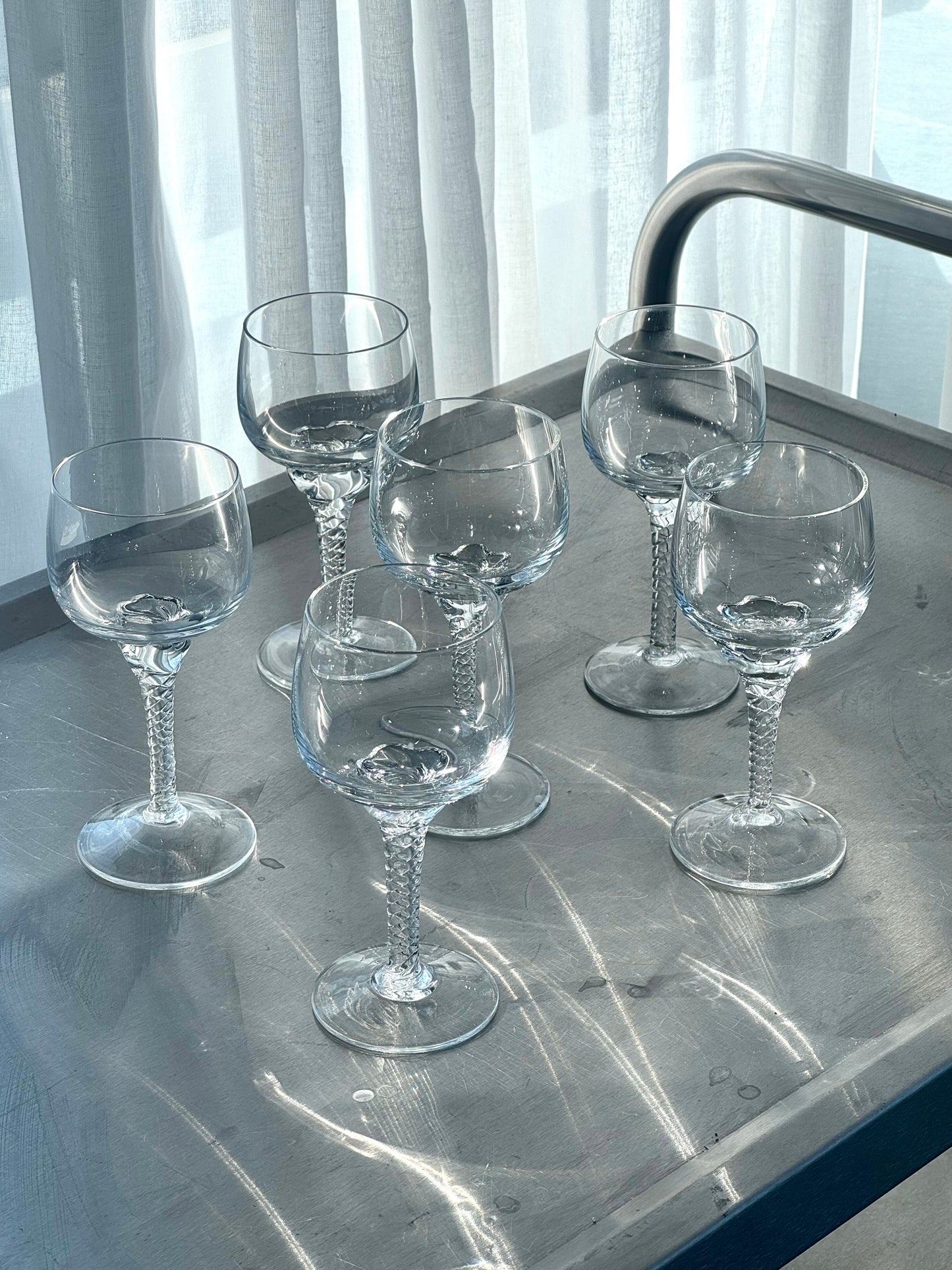 Swirl stem Wine glasses