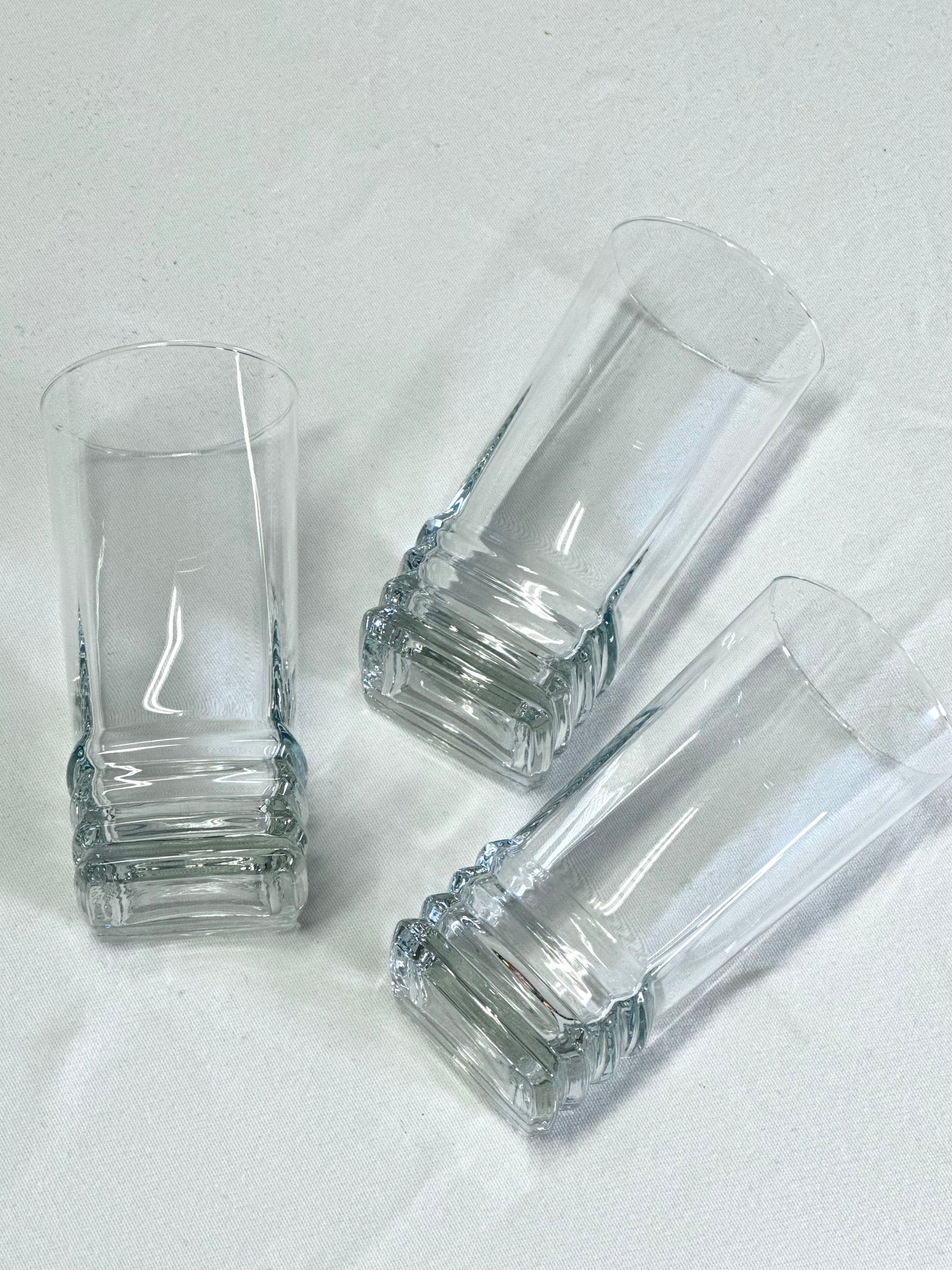 Detailed highball glasses