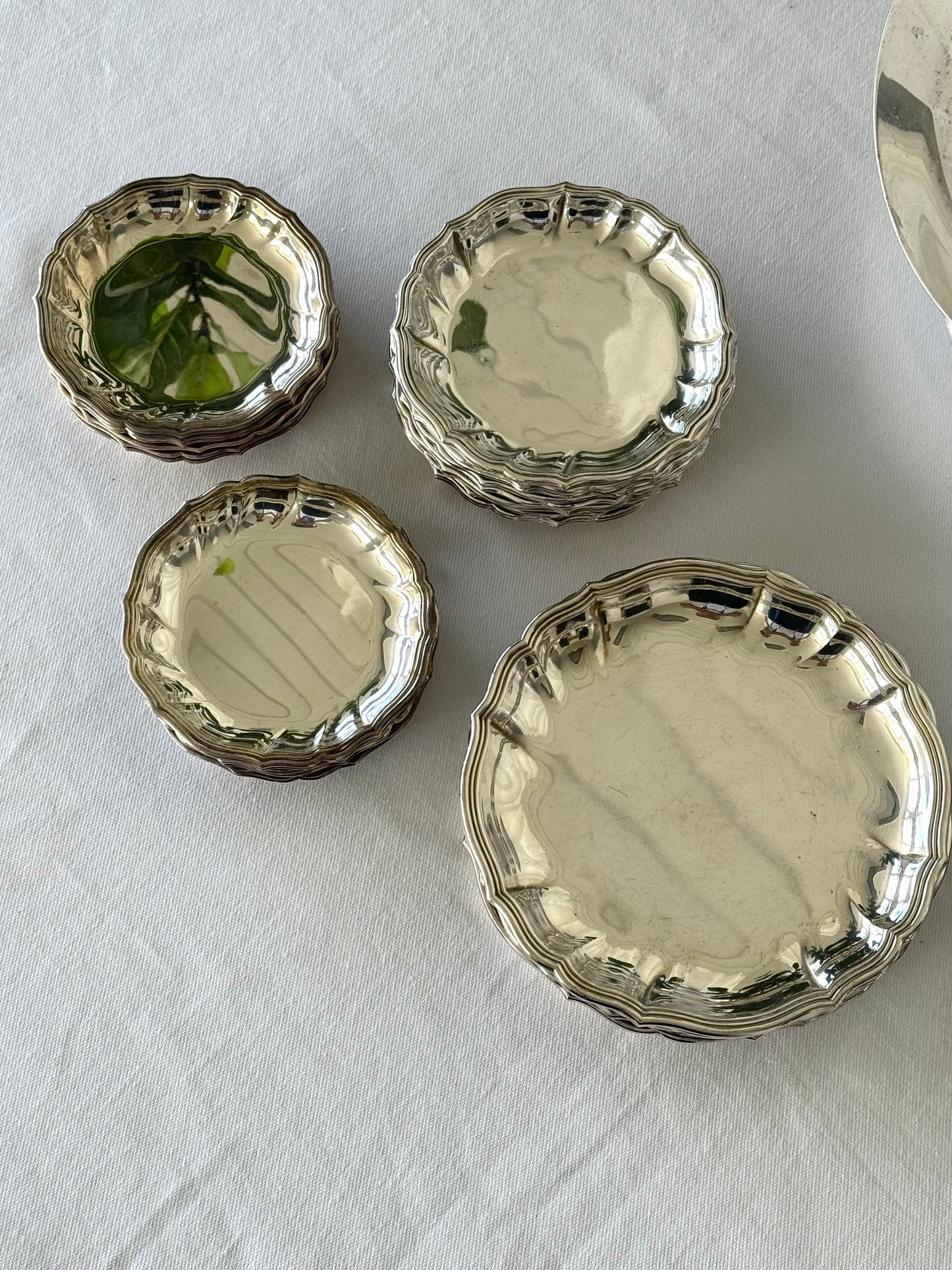 Silver plated dishes