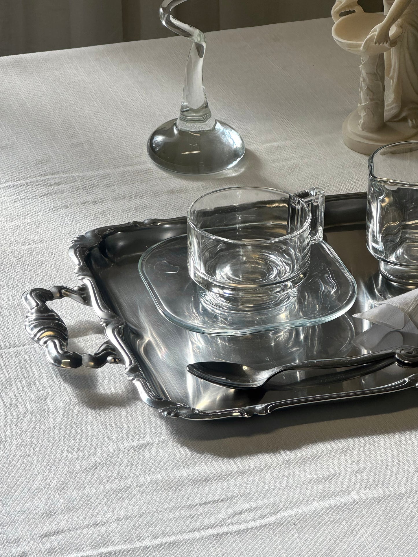 Vintage steel tray