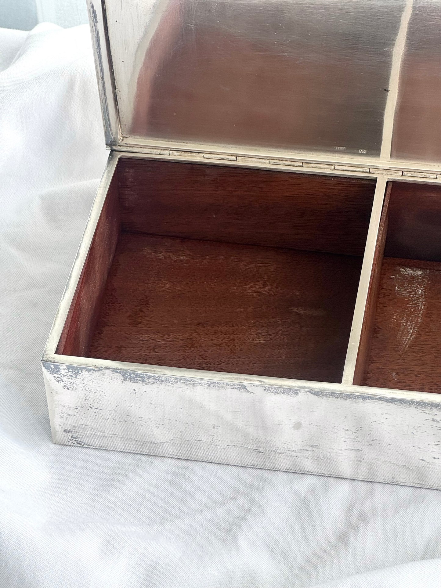 Silver plated jewelry box