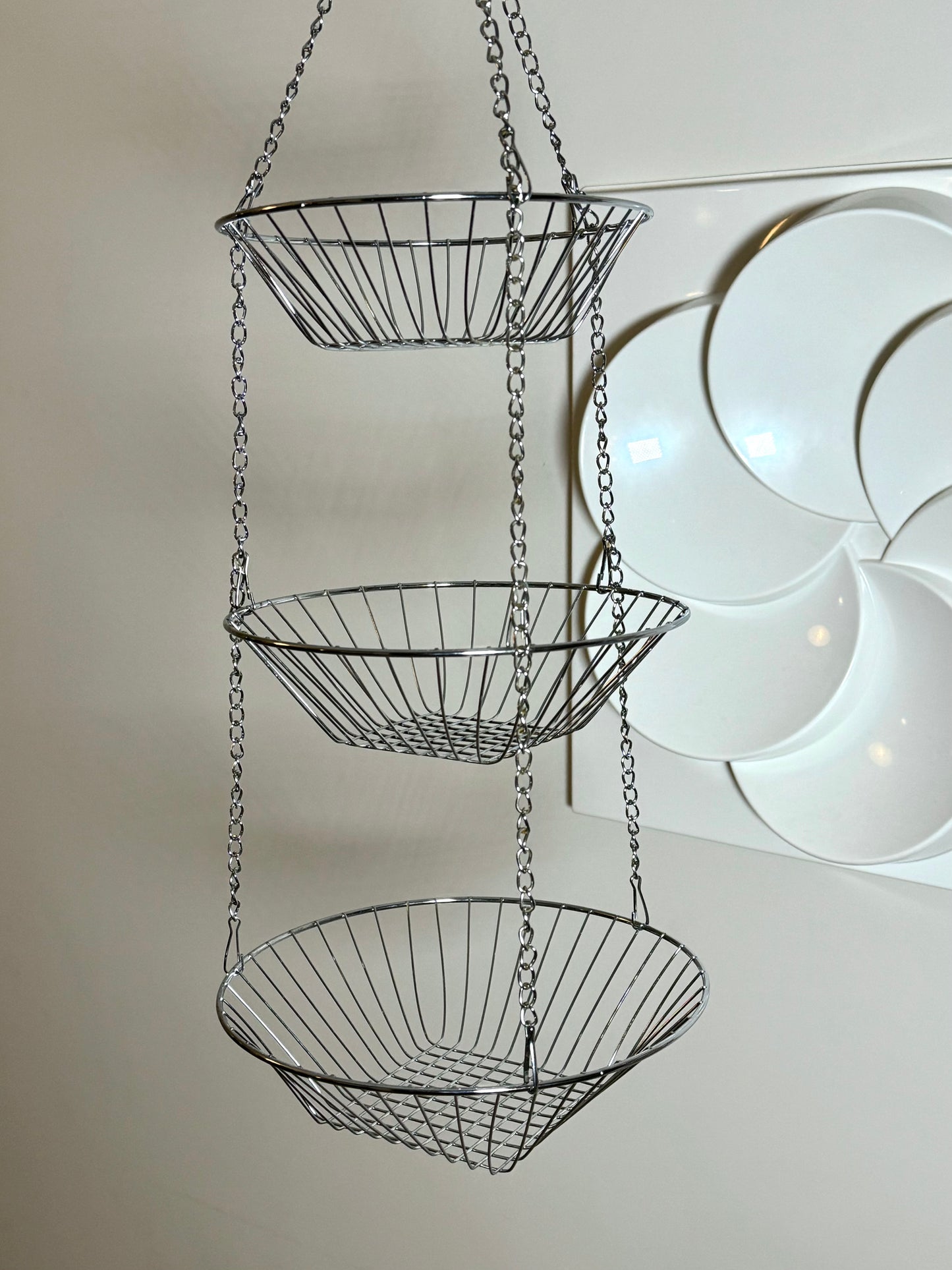 Chrome fruit basket