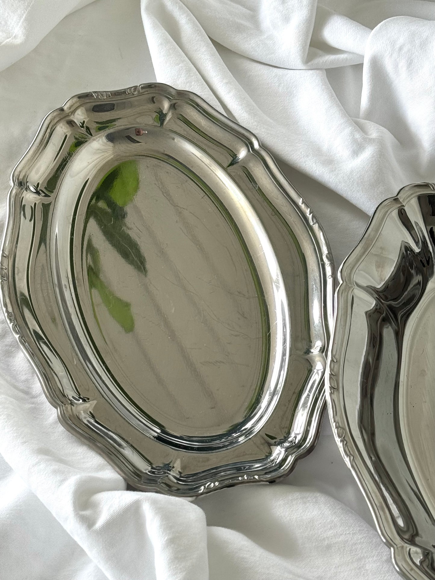 Vintage steel dishes