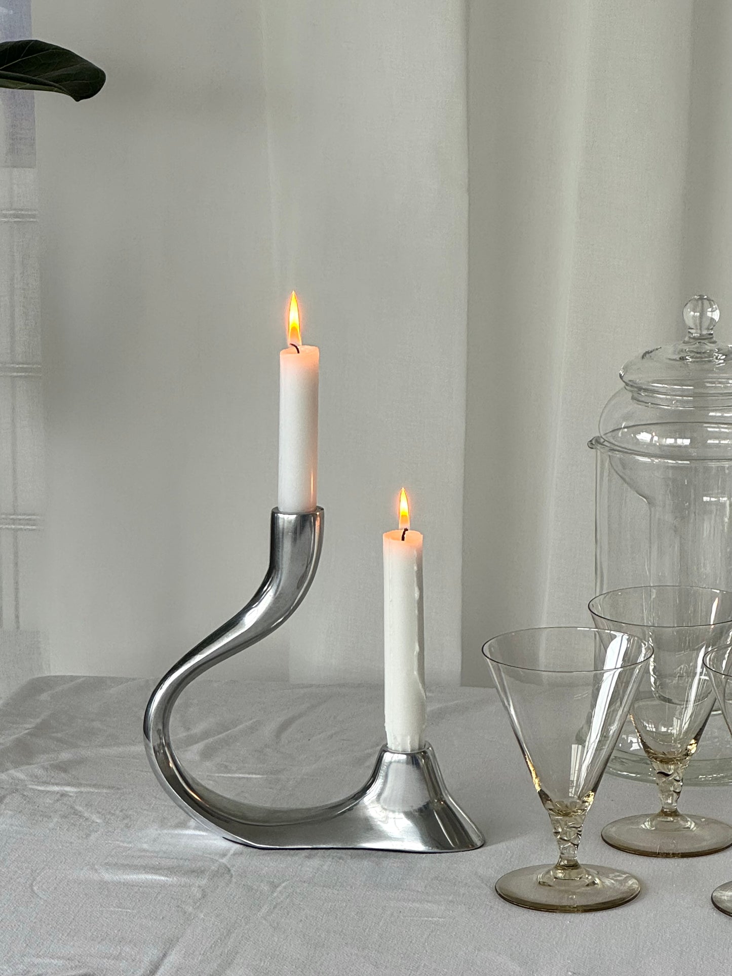 Aluminium candleholder