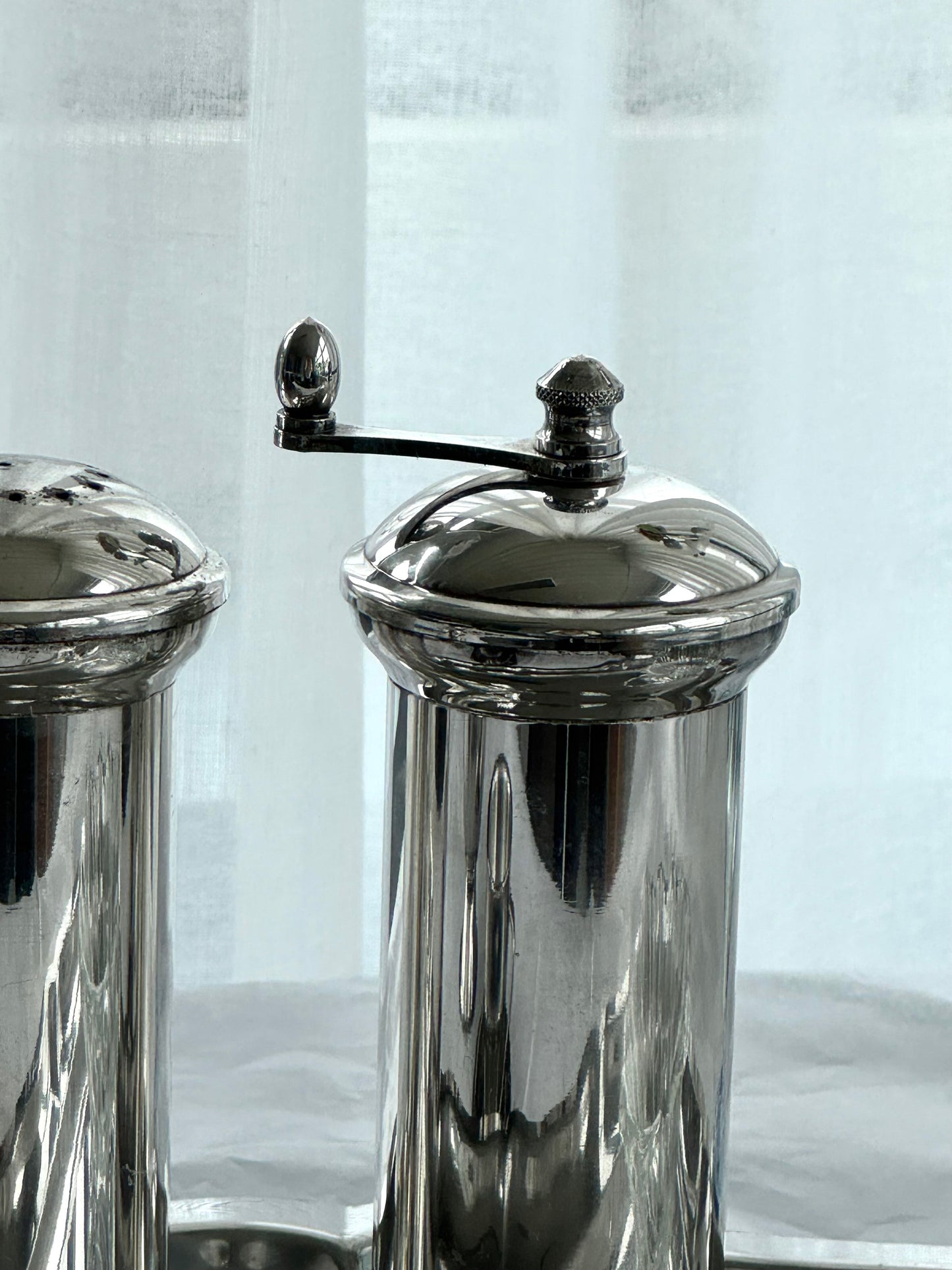 Silver plated salt & pepper