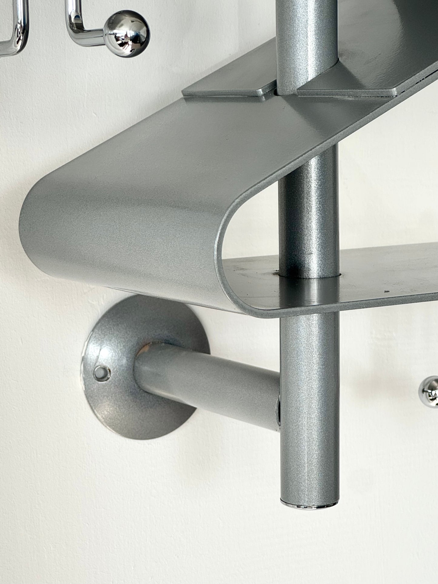 Chrome coat rack