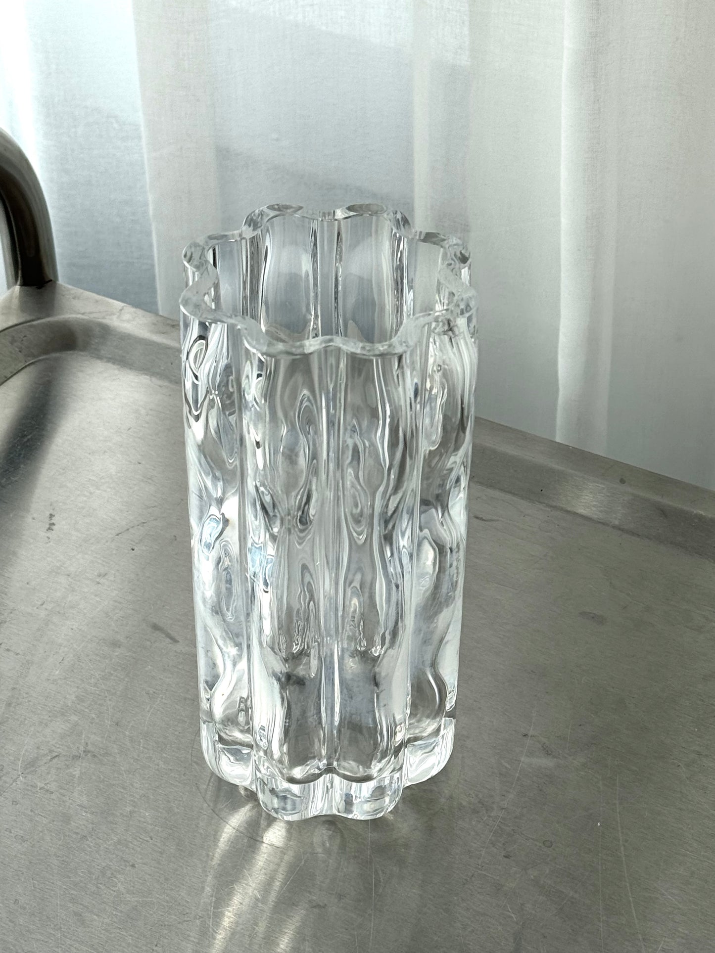 Heavy crystal vase