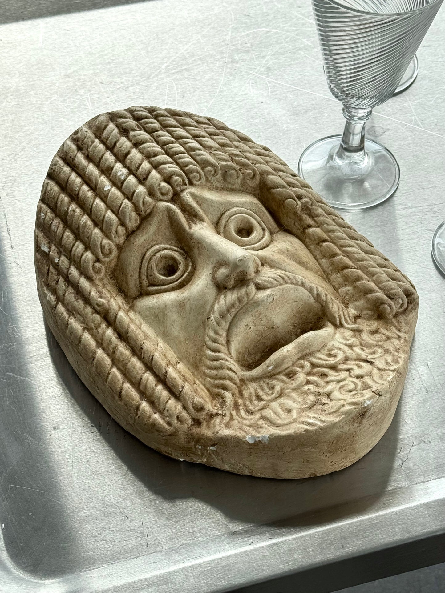 Vintage face relief