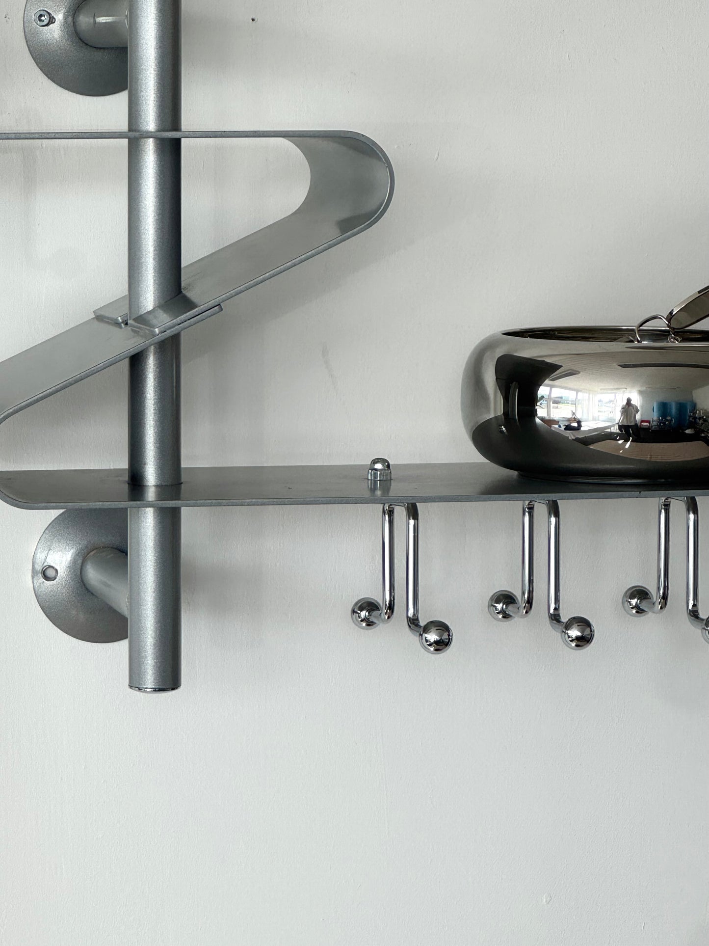 Chrome coat rack